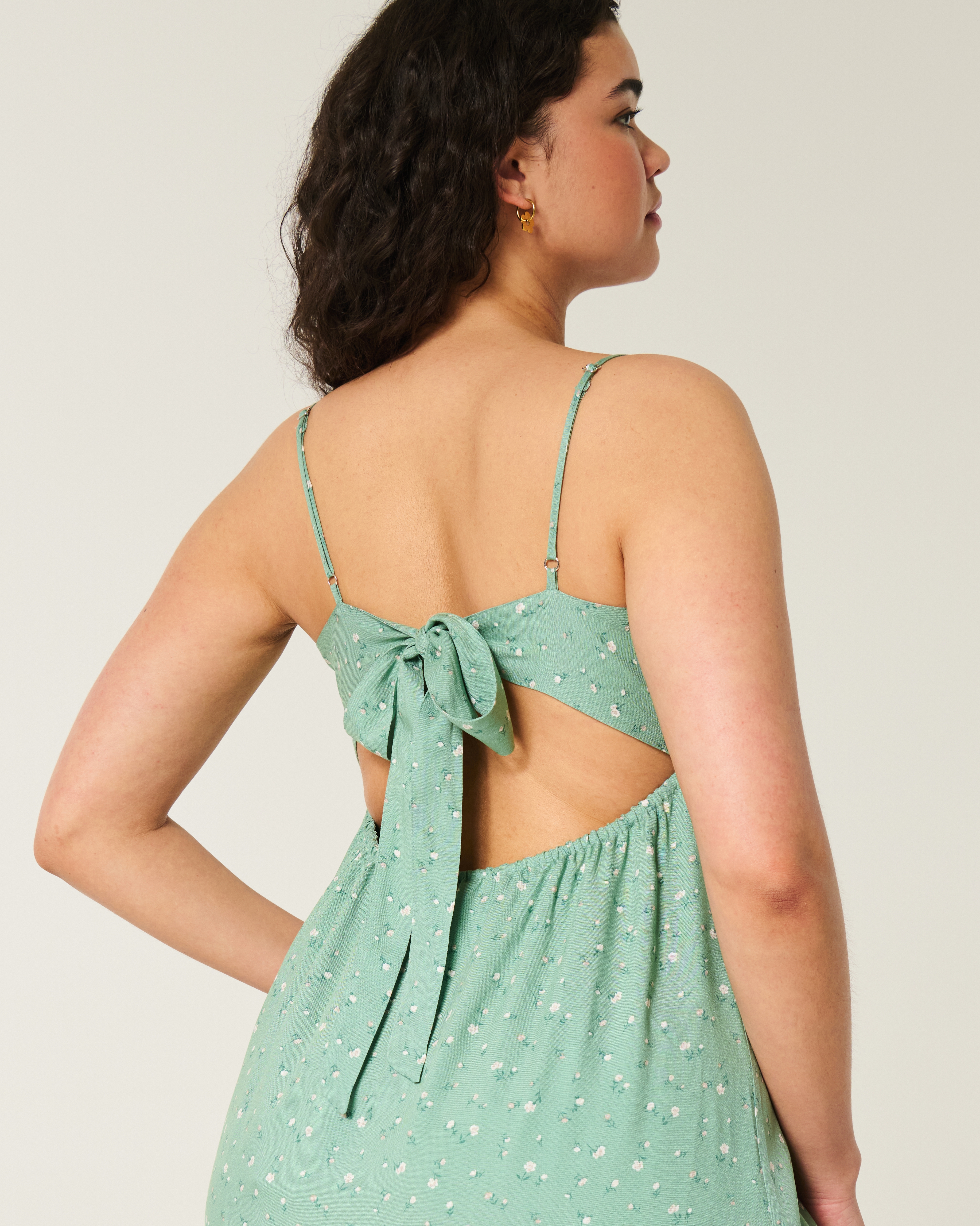 Lace Detail Slip Mini Dress