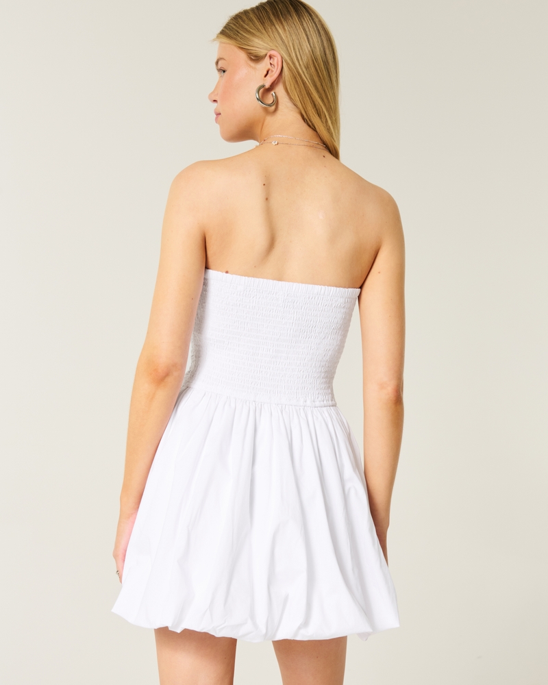 Ruched Bubble Skort Dress