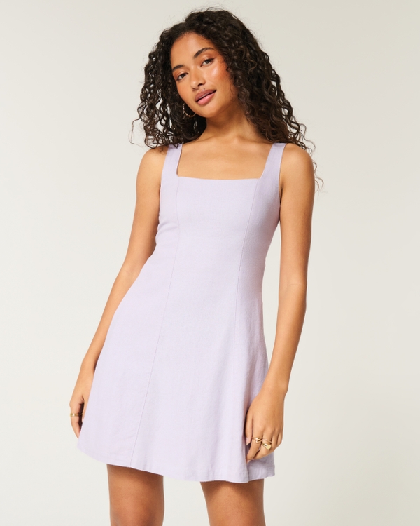 Mixed Fabric Crochet-Style Maxi Dress
