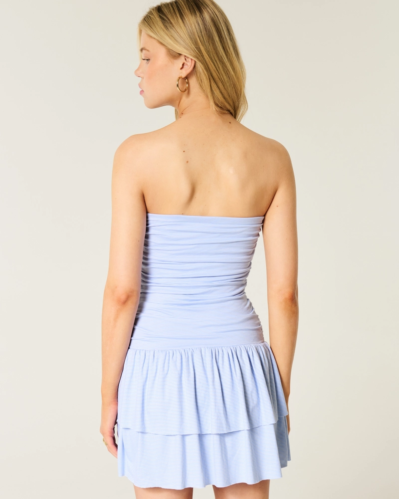 Strapless Knit Skort Dress