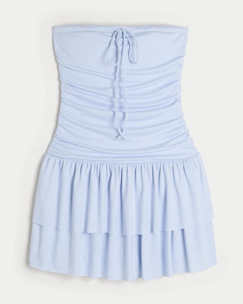 Strapless Knit Skort Dress