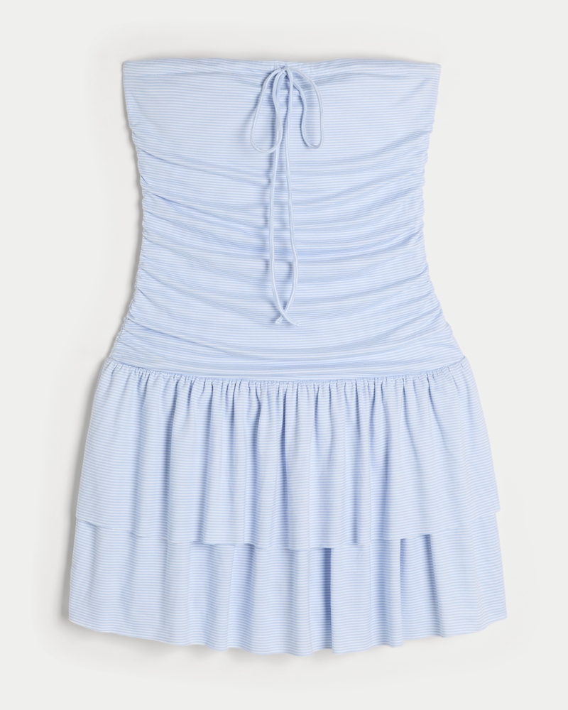 Strapless Knit Skort Dress