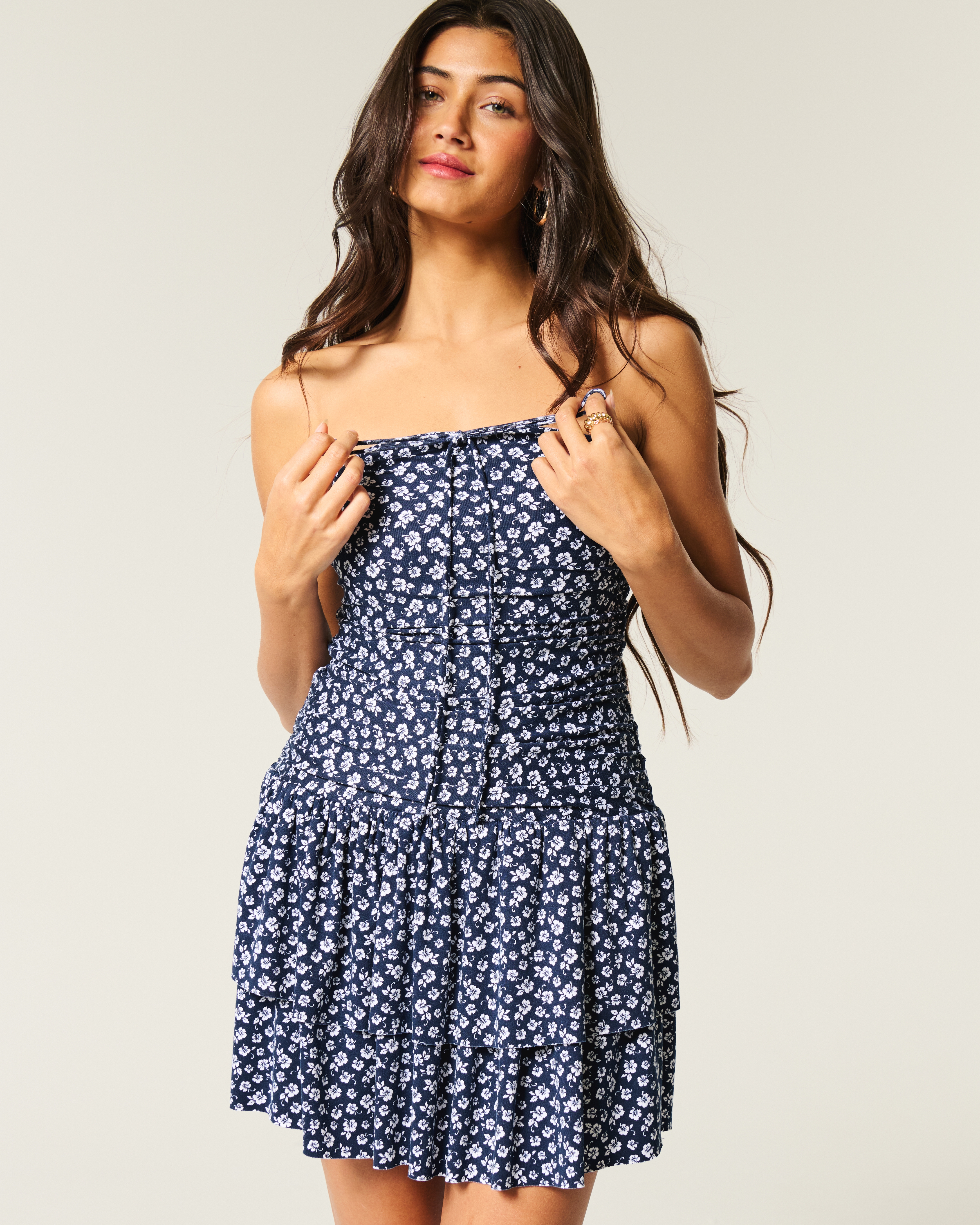 Strapless Knit Skort Dress