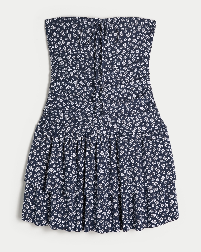 Strapless Knit Skort Dress