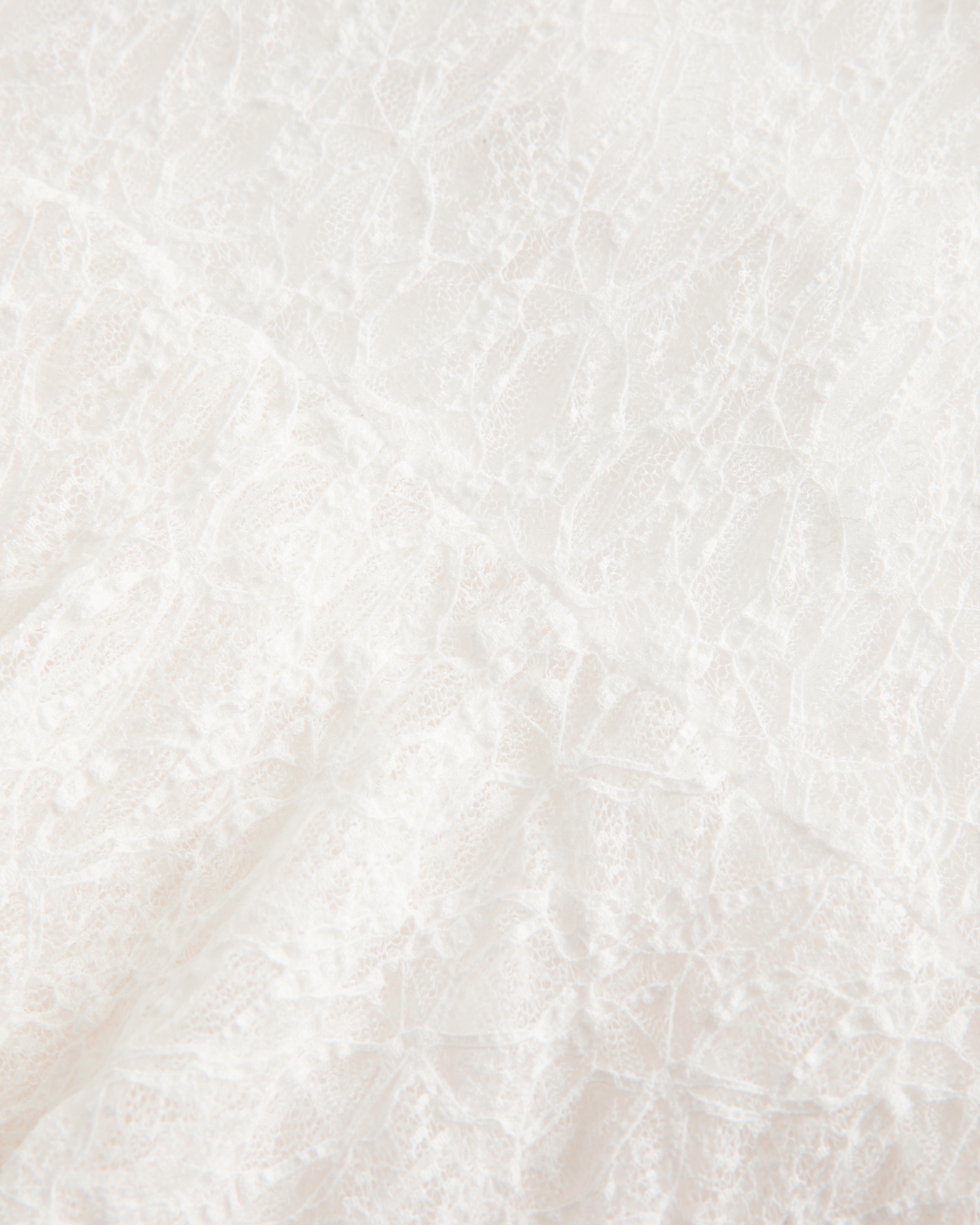 Lace Asymmetrical Hem Mini Dress