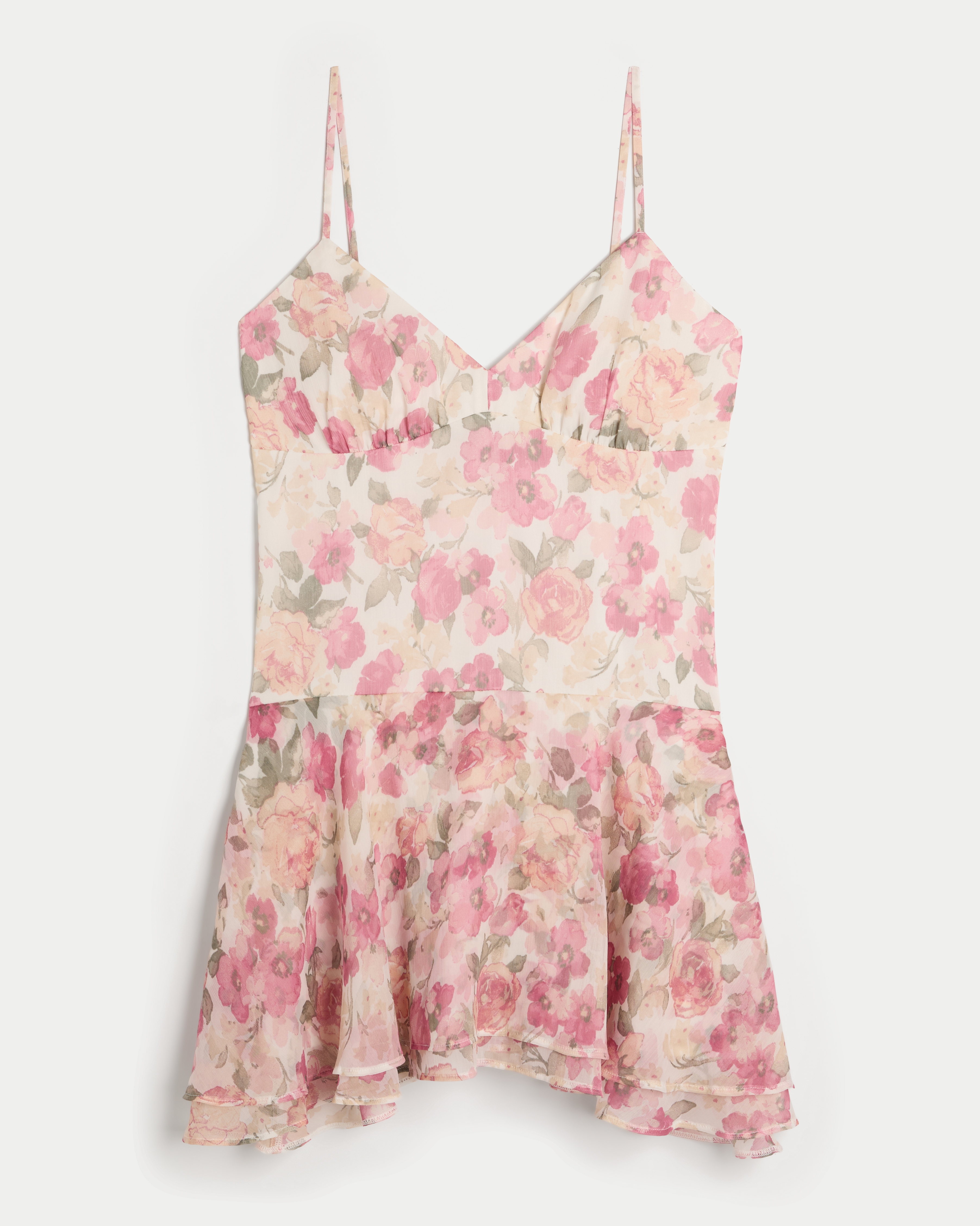 Asymmetrical Hem Mini Dress