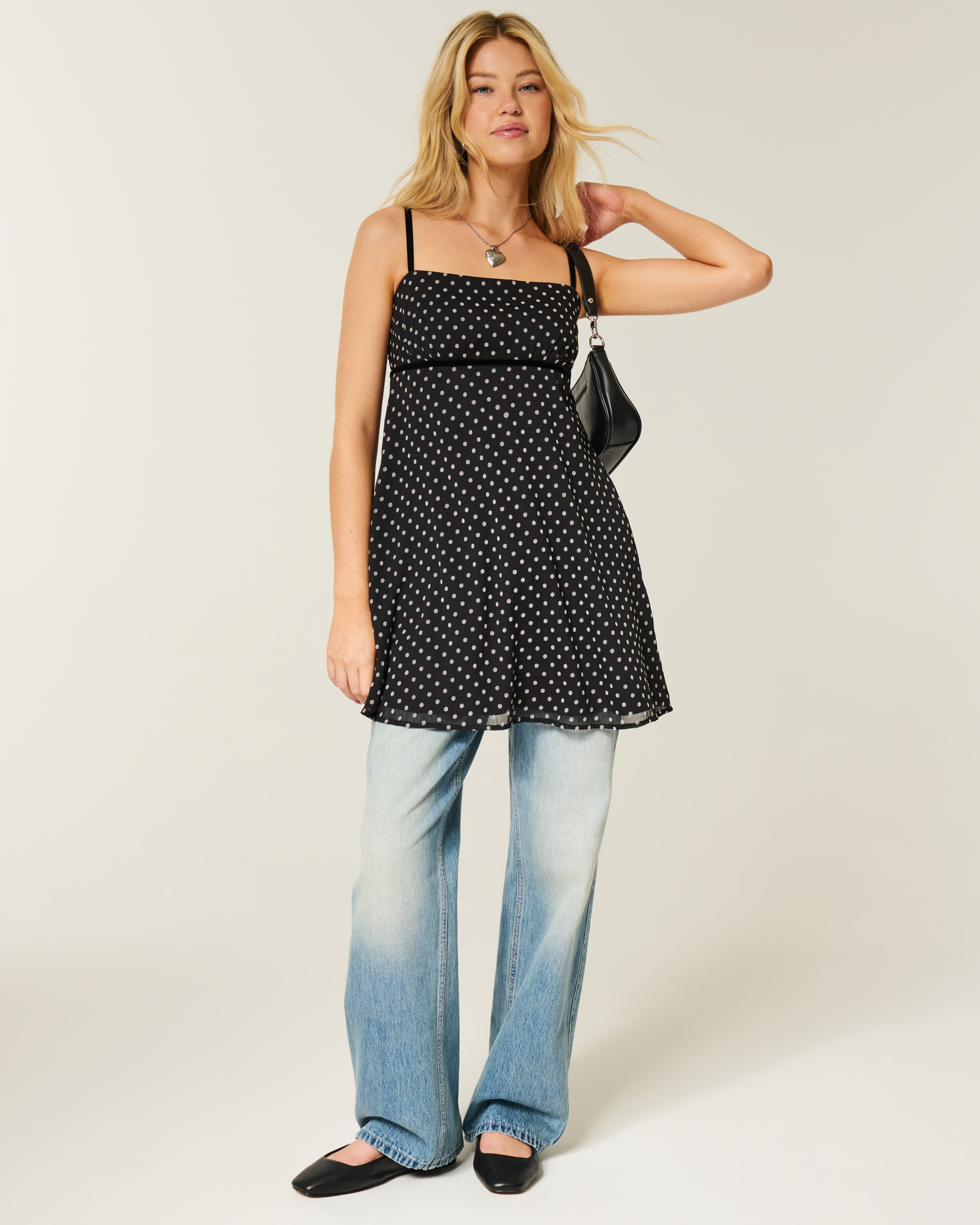 sachin and babi light blue dress Windsor Perfectly Pretty Tie Back Chiffon Babydoll Dress main image 0