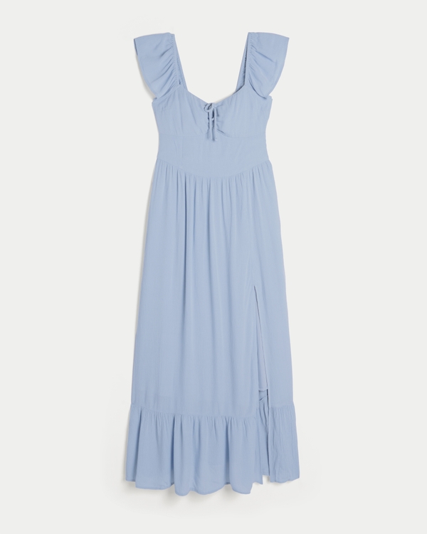 On/Off-the-Shoulder Maxi Dress, Dusk Blue view 1