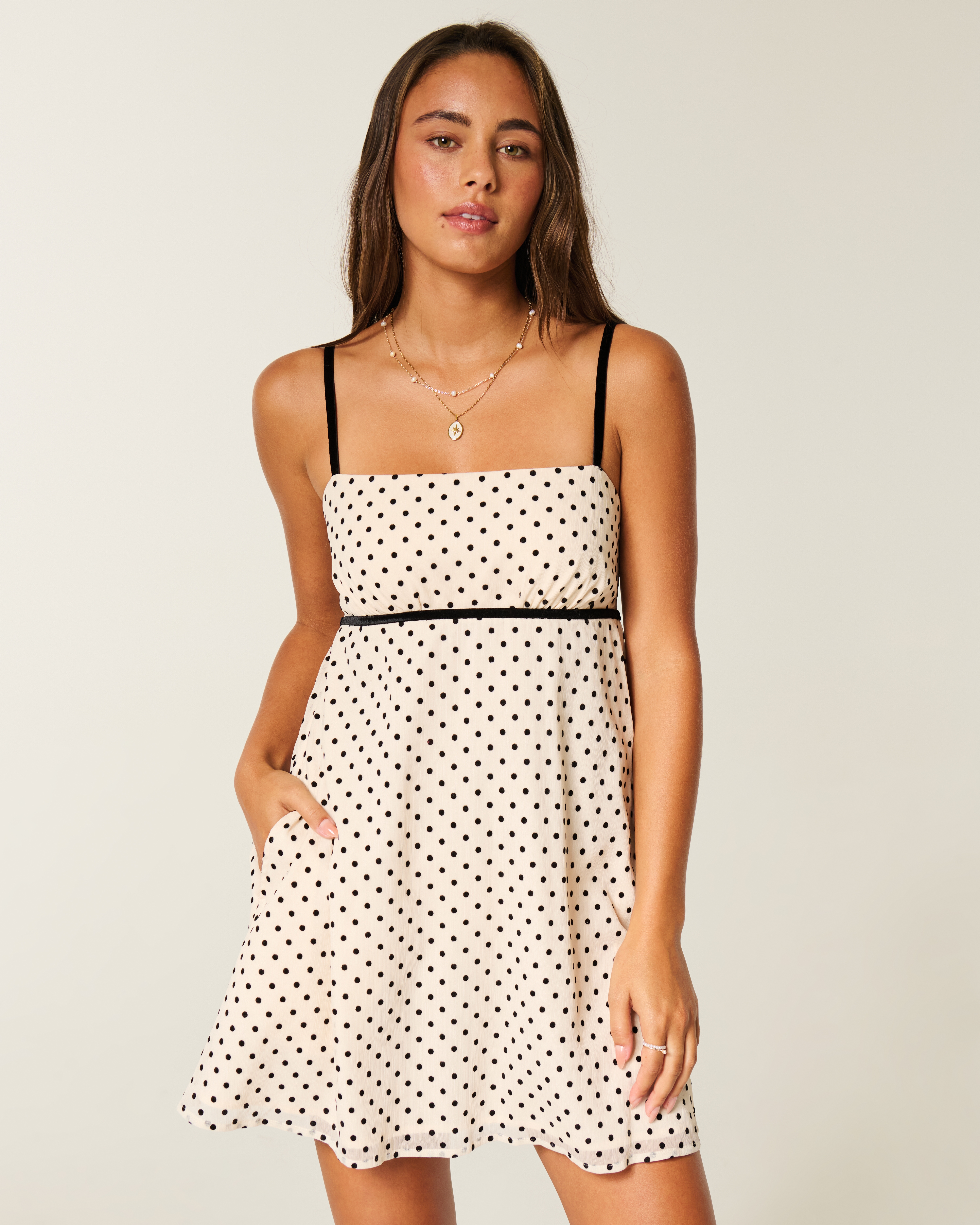 Chiffon Babydoll Mini Dress