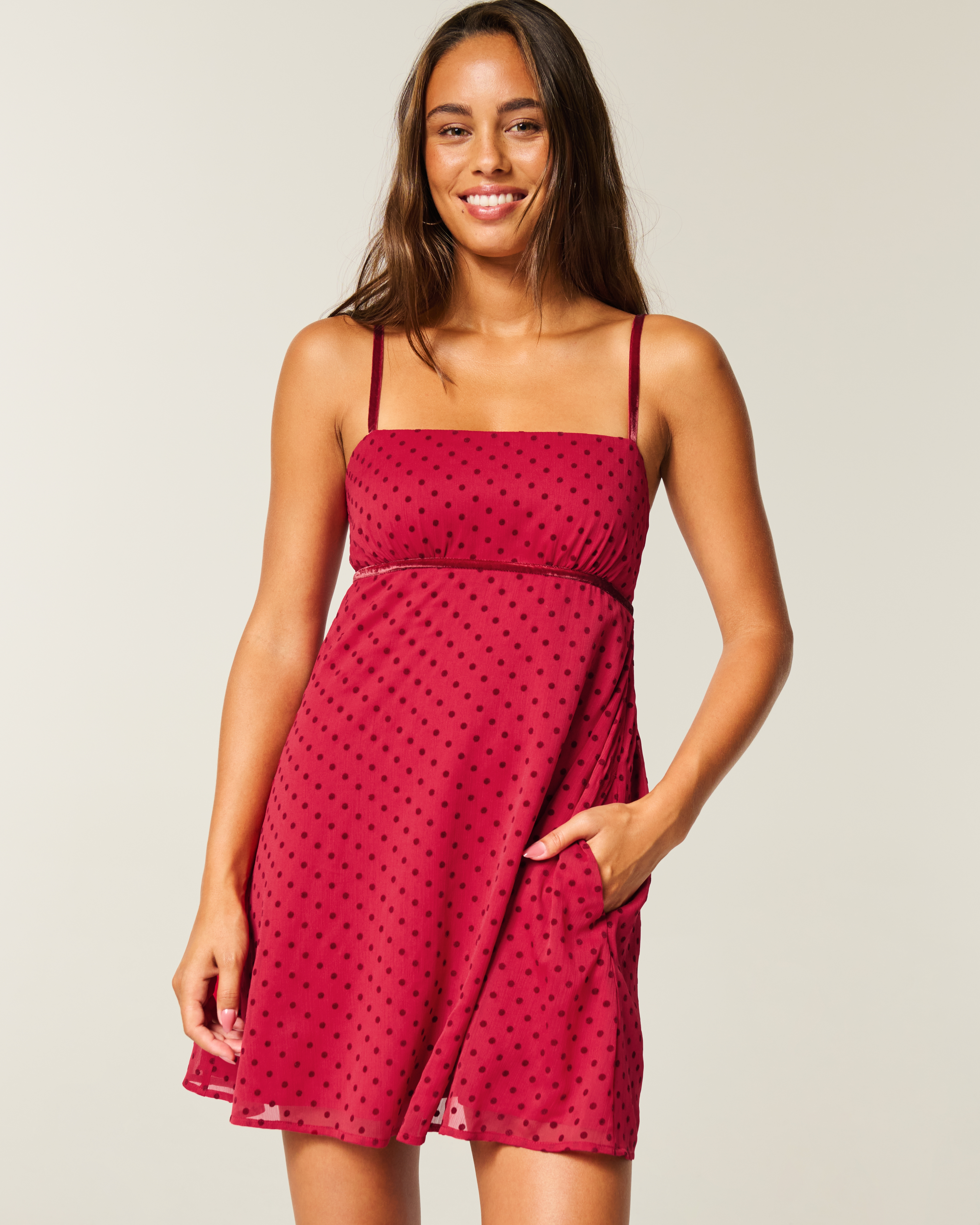Chiffon Babydoll Mini Dress