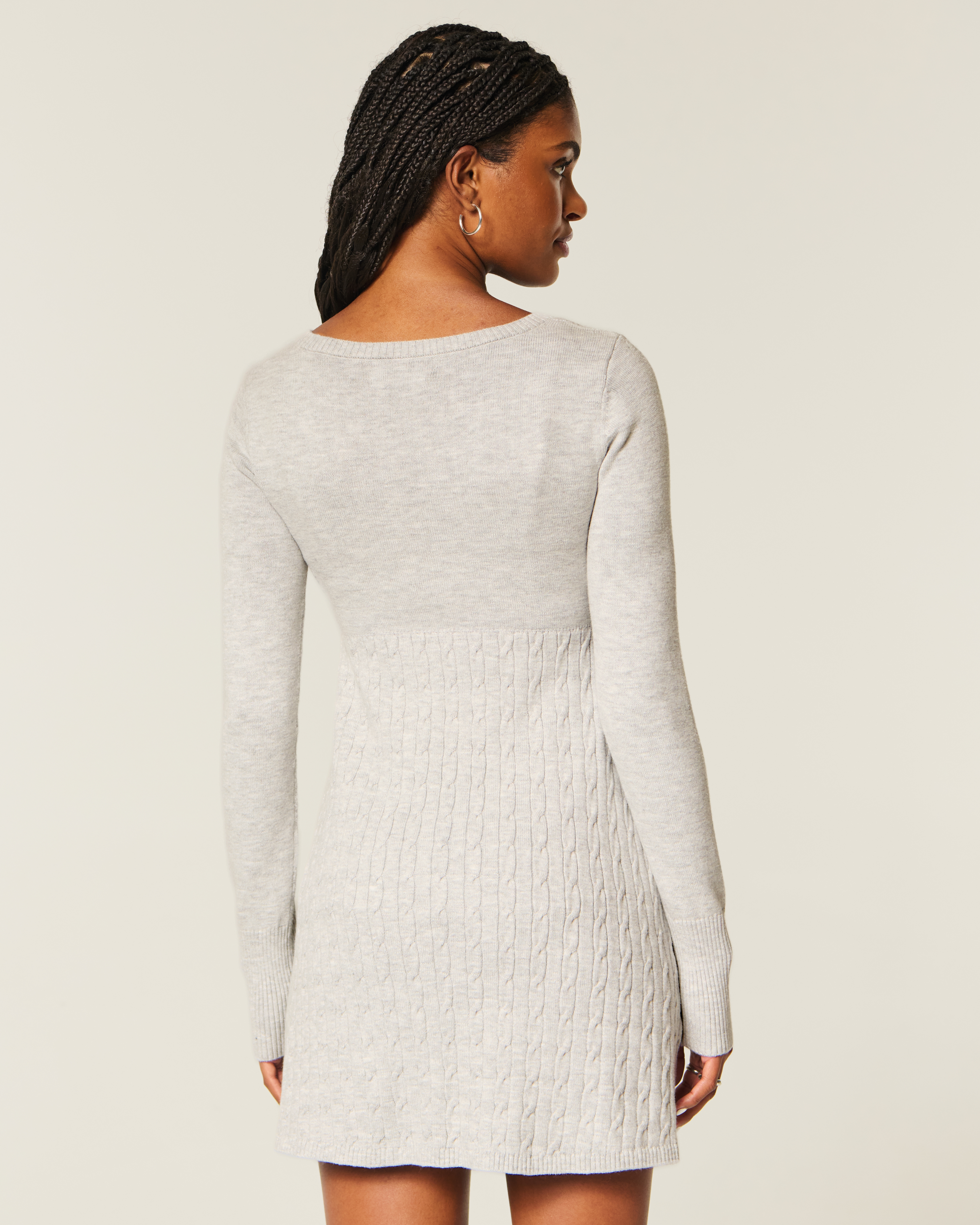 Babydoll Sweater Mini Dress