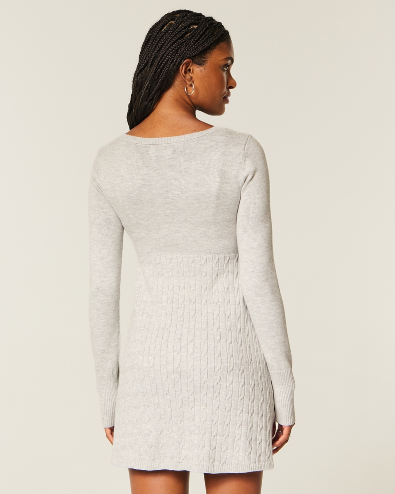 Babydoll Sweater Mini Dress