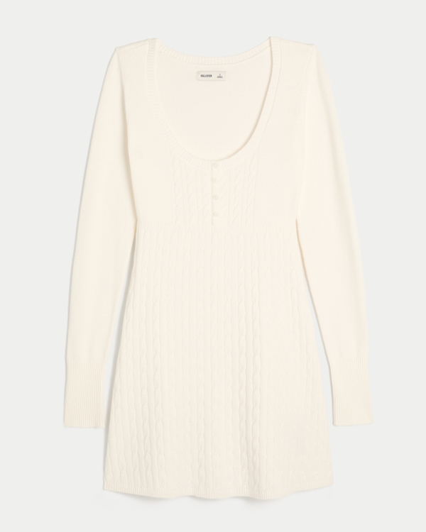 Babydoll Sweater Mini Dress