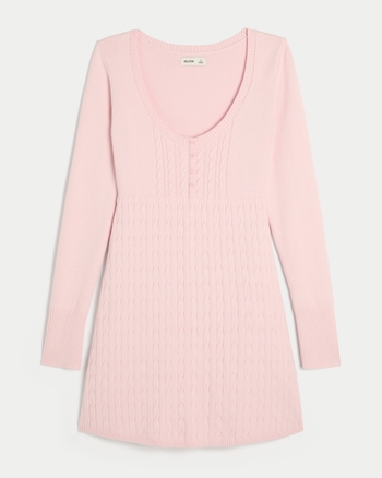 Women's Babydoll Sweater Mini Dress | Women's New Arrivals | HollisterCo.com