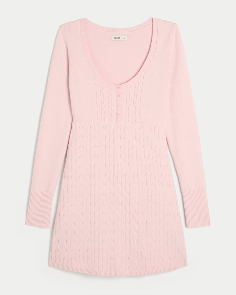 Babydoll Sweater Mini Dress