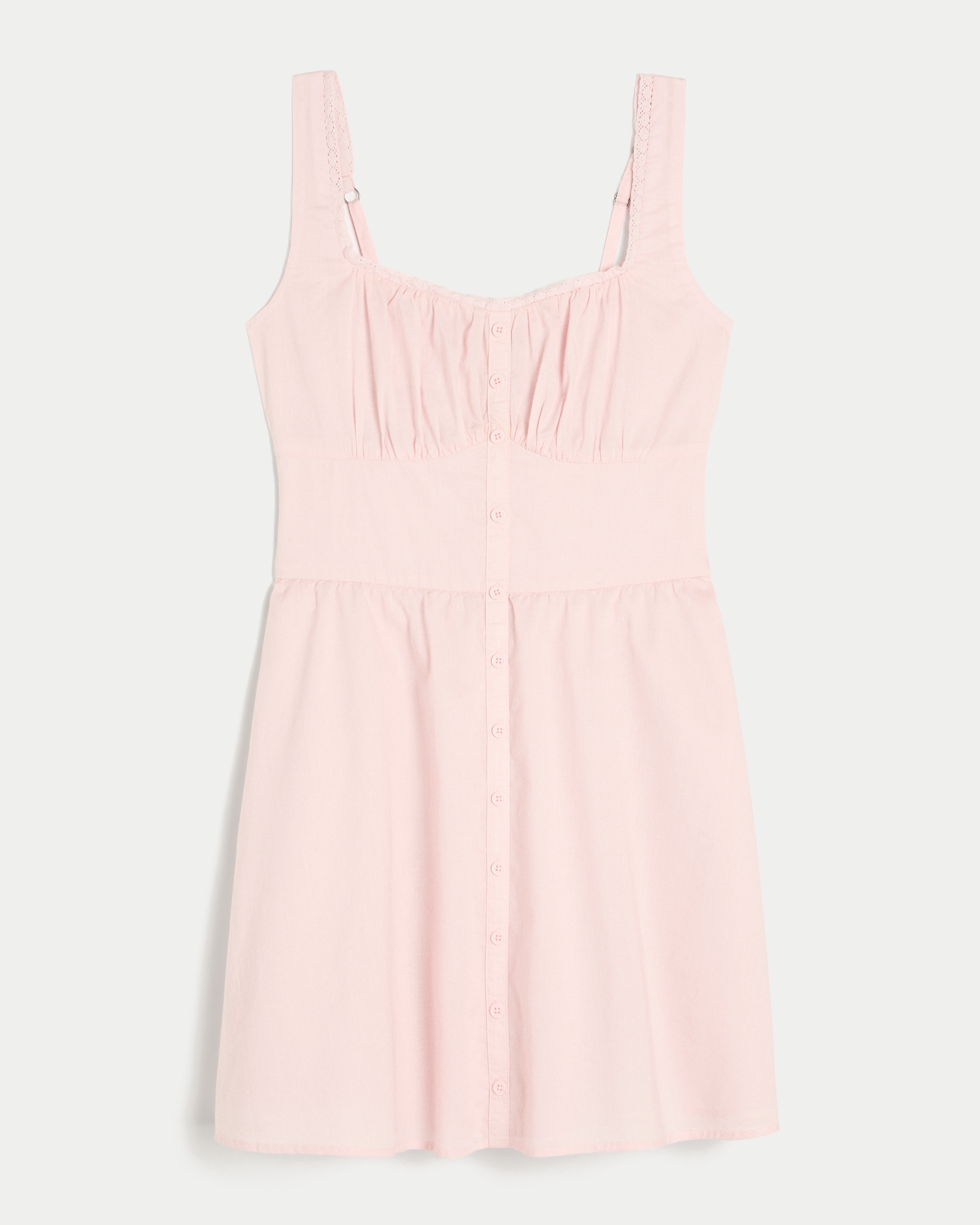 Button-Front Mini Dress