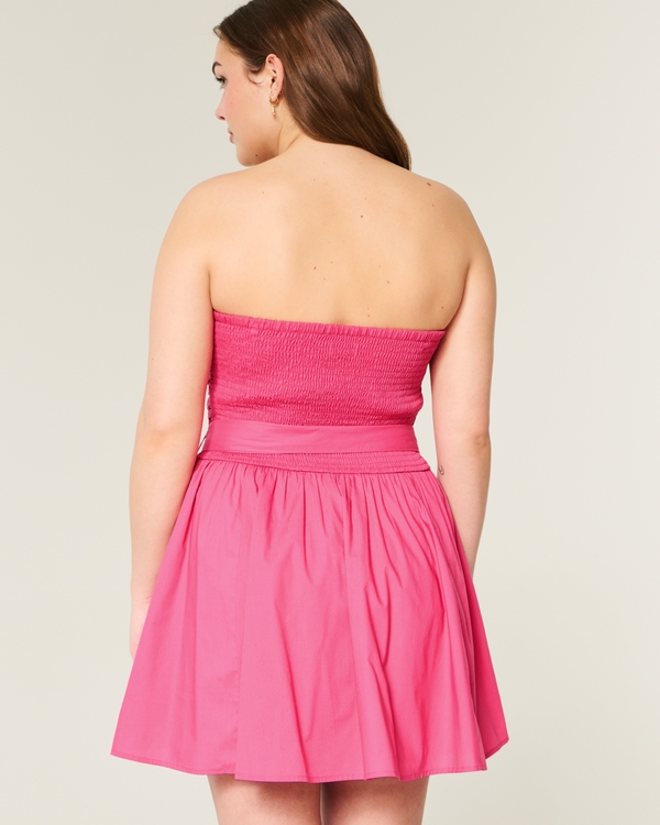 Strapless Bow Mini Dress