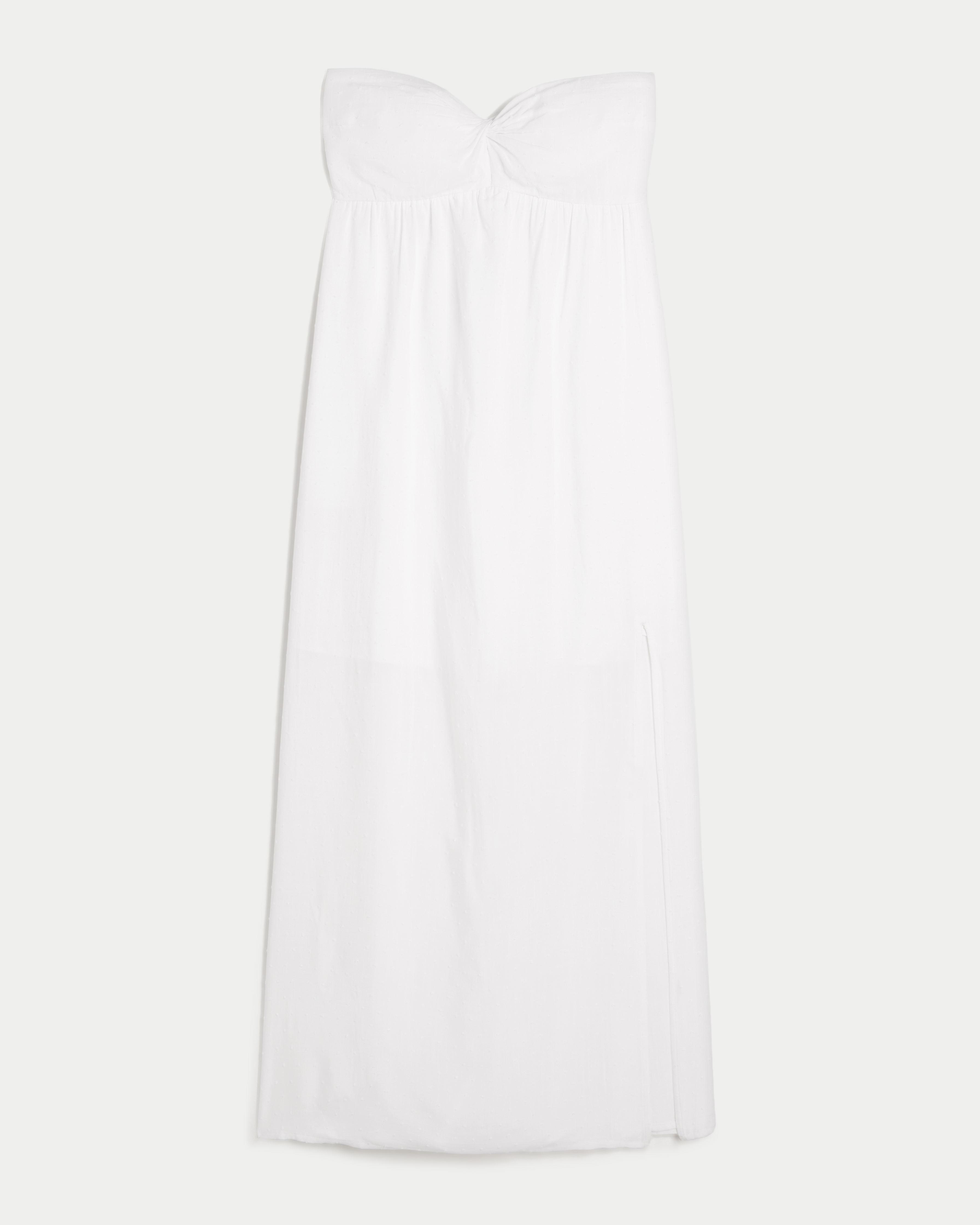 Strapless Twist Bust Maxi Dress