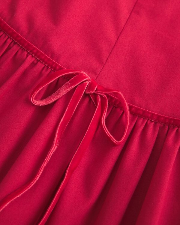 High-Neck Drop Waist Skort Dress