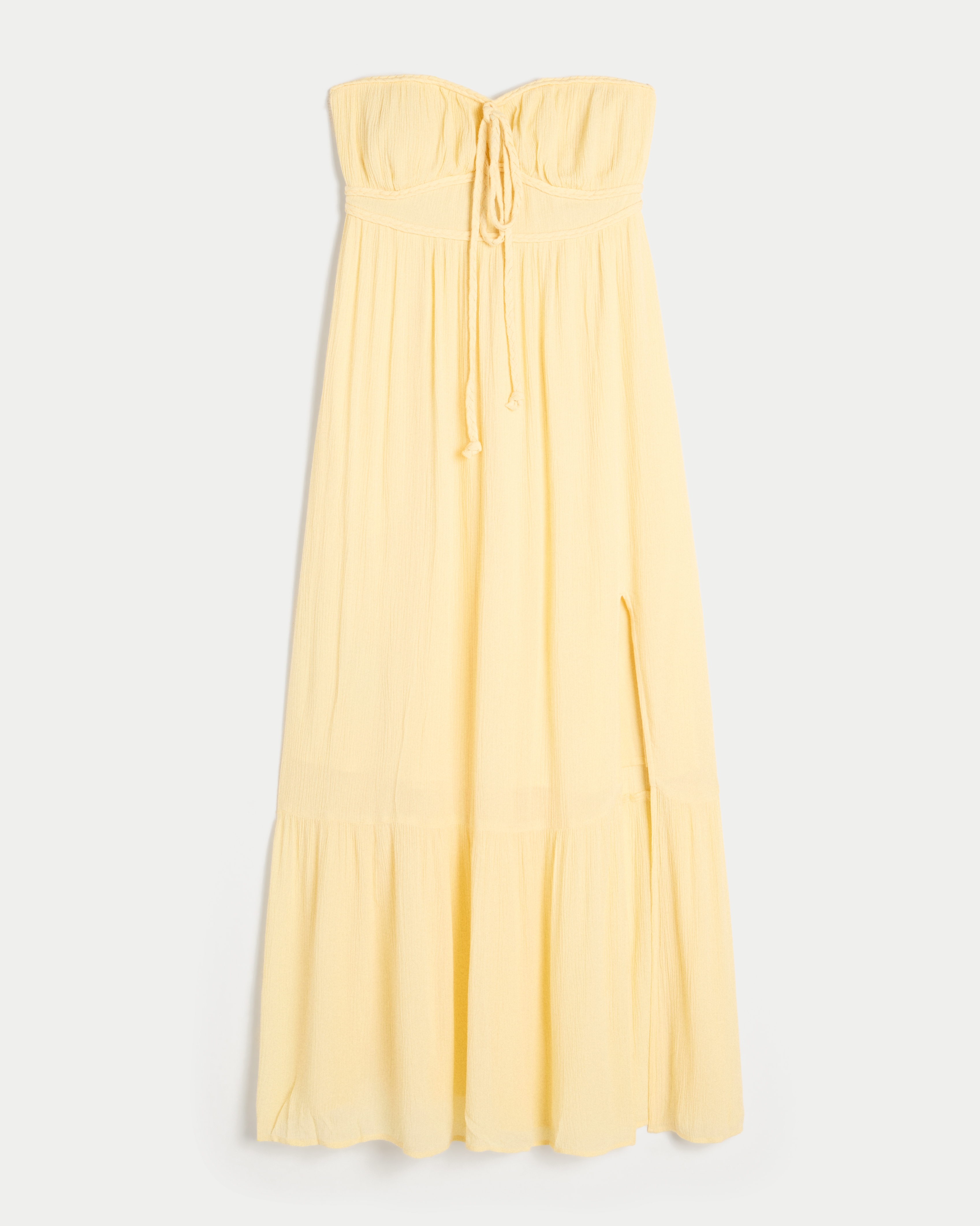 Strapless Braided Maxi Dress