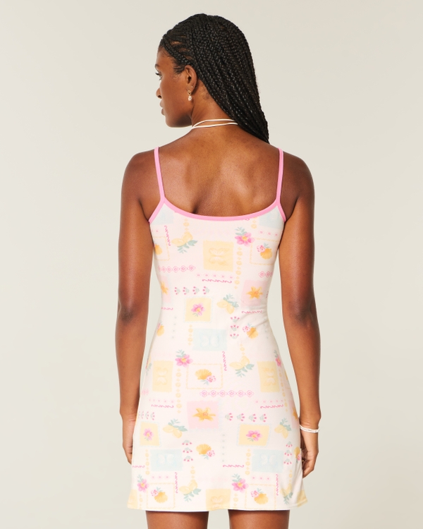 Reversible Cami Dress, White Print view 2