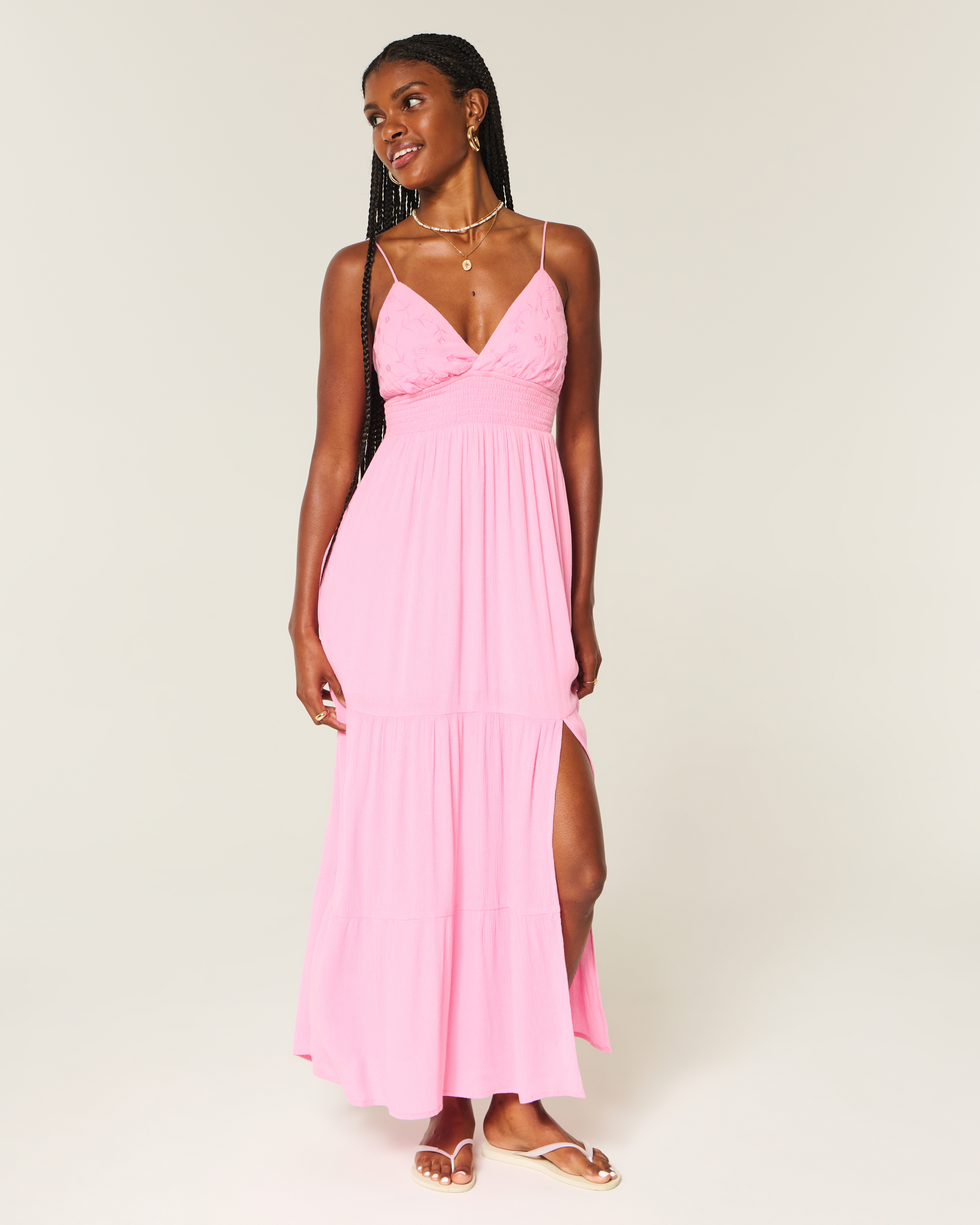 Embroidered Maxi Dress