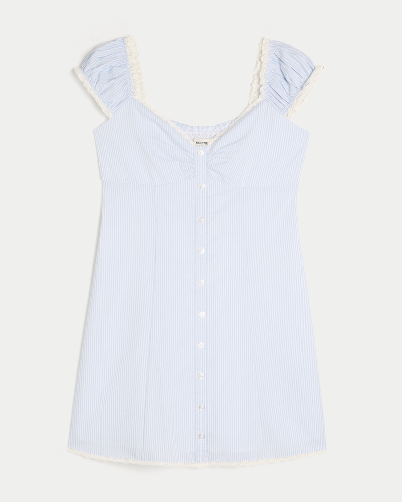 Cap Sleeve Shirt Dress