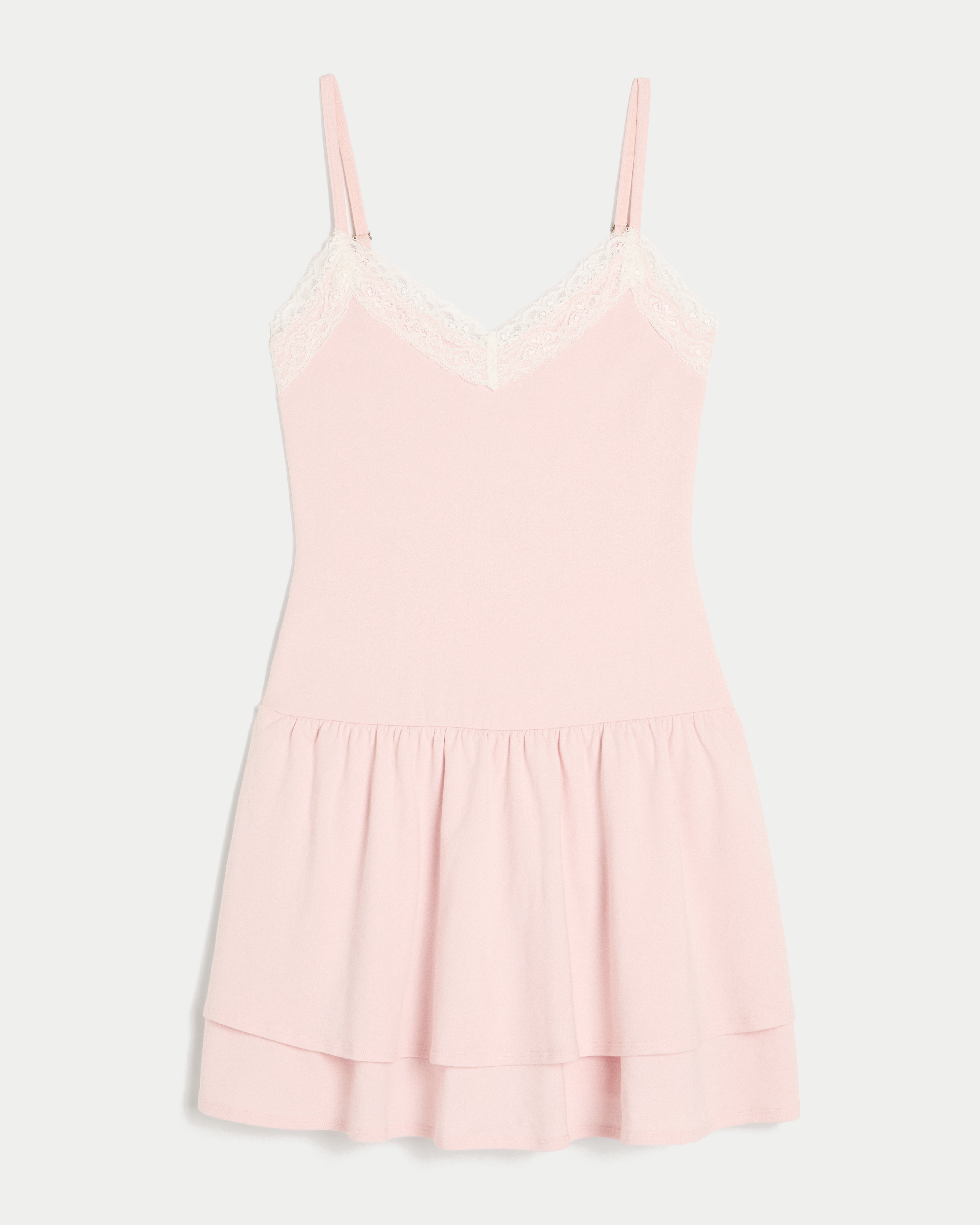 Knit Tiered Mini Dress