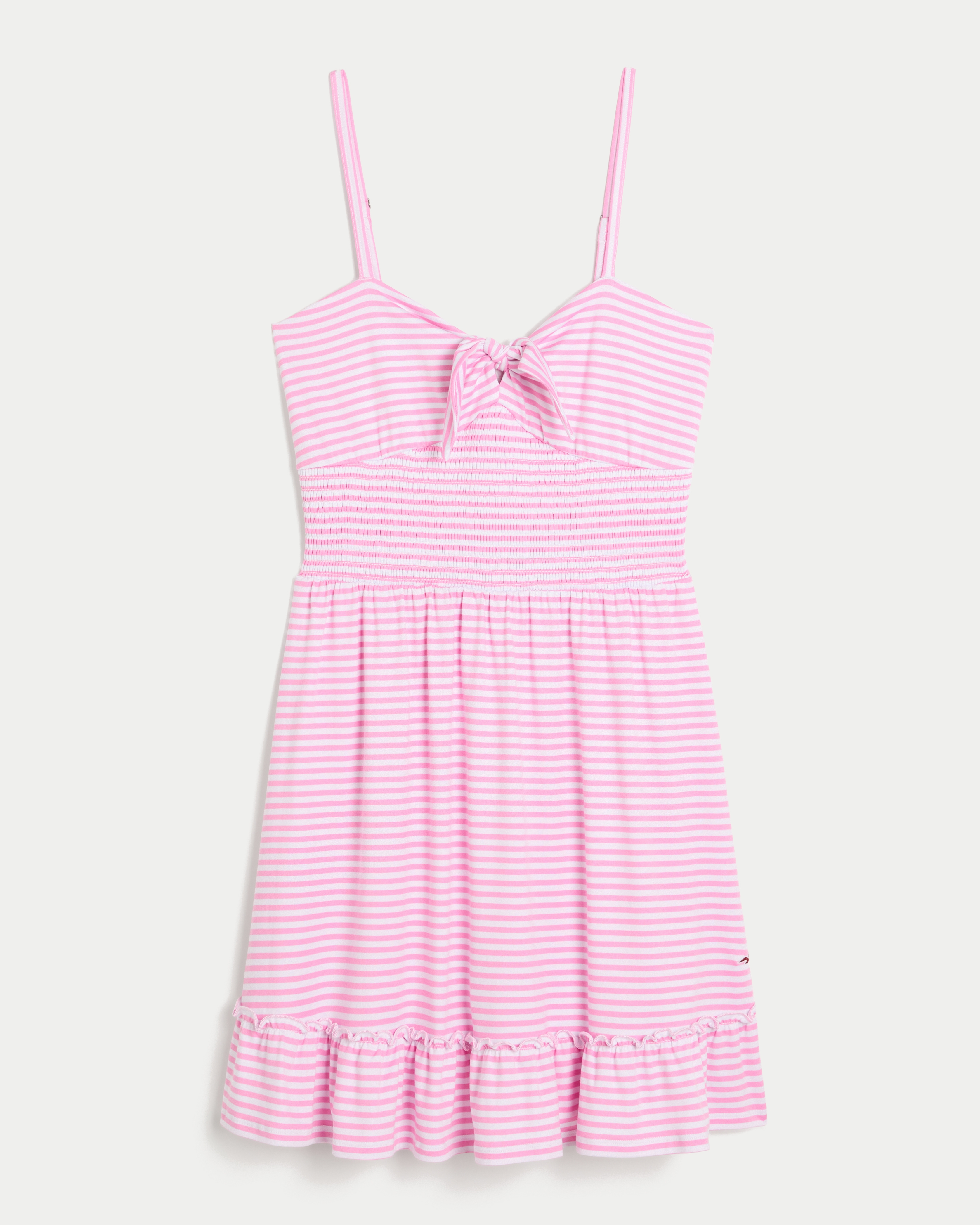 Hollister Tie Front Knit Mini Dress