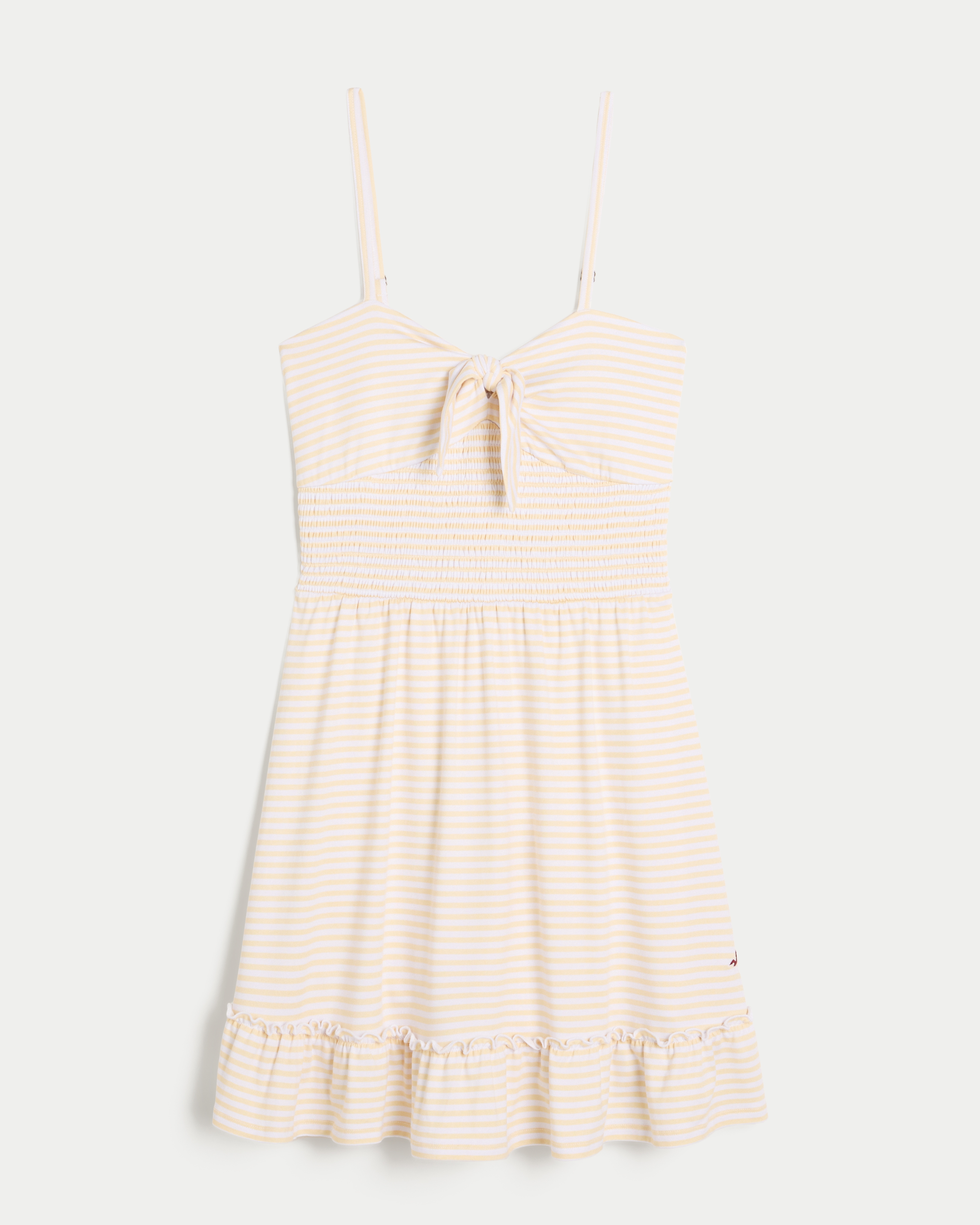 Tie Front Knit Mini Dress