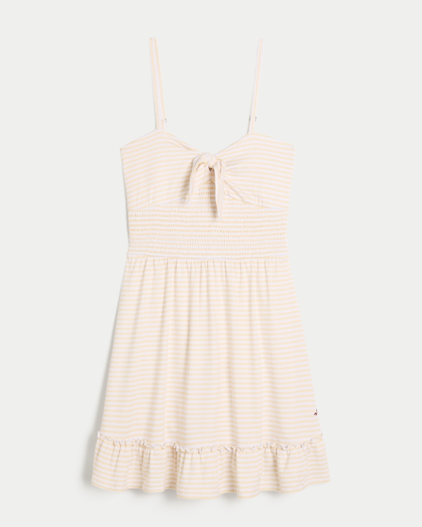 Women's Tie Front Knit Mini Dress | Women's Clearance | HollisterCo.com