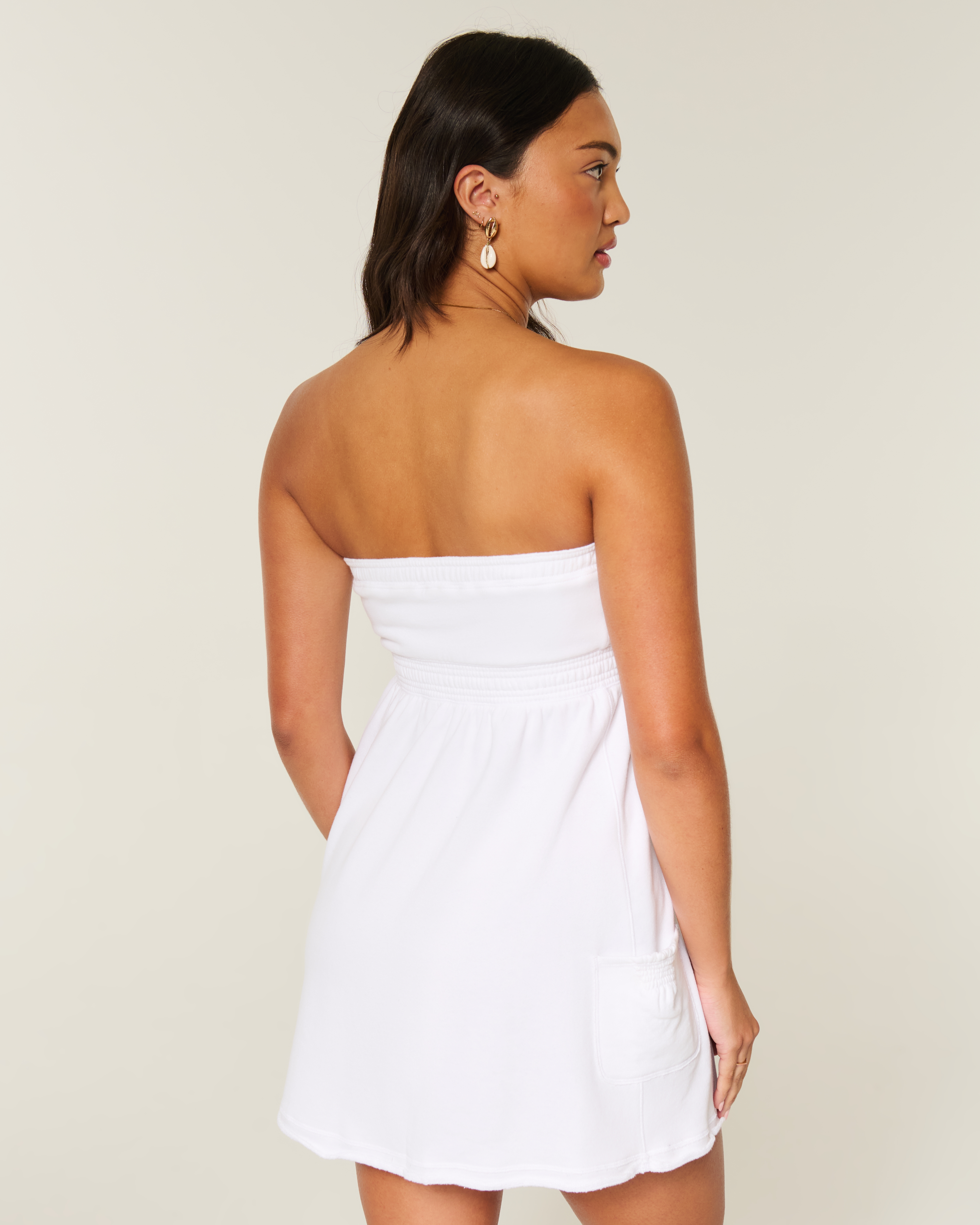Hollister Strapless Terry Mini Dress