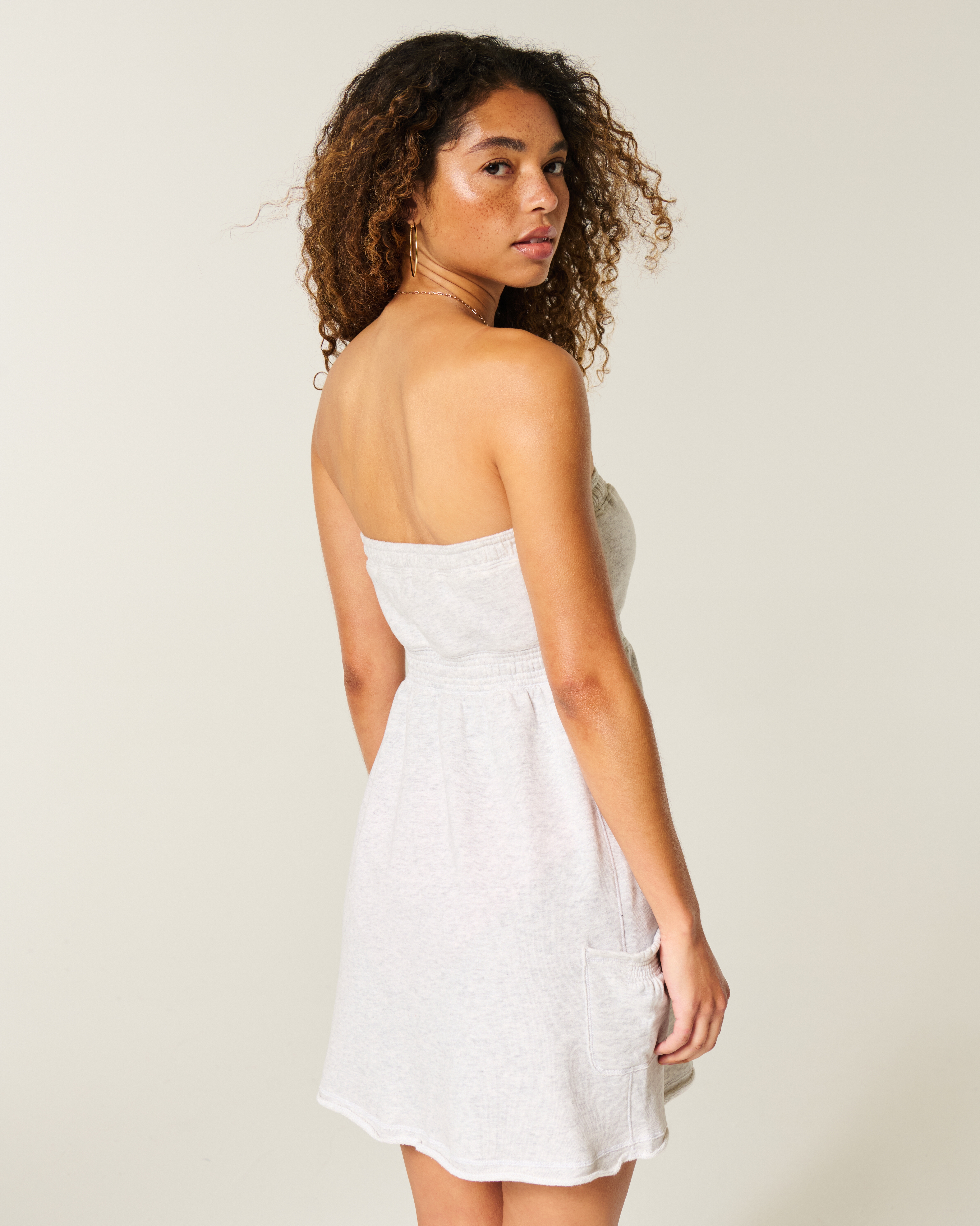 Hollister Strapless Terry Mini Dress