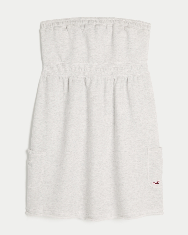 Strapless Terry Mini Dress