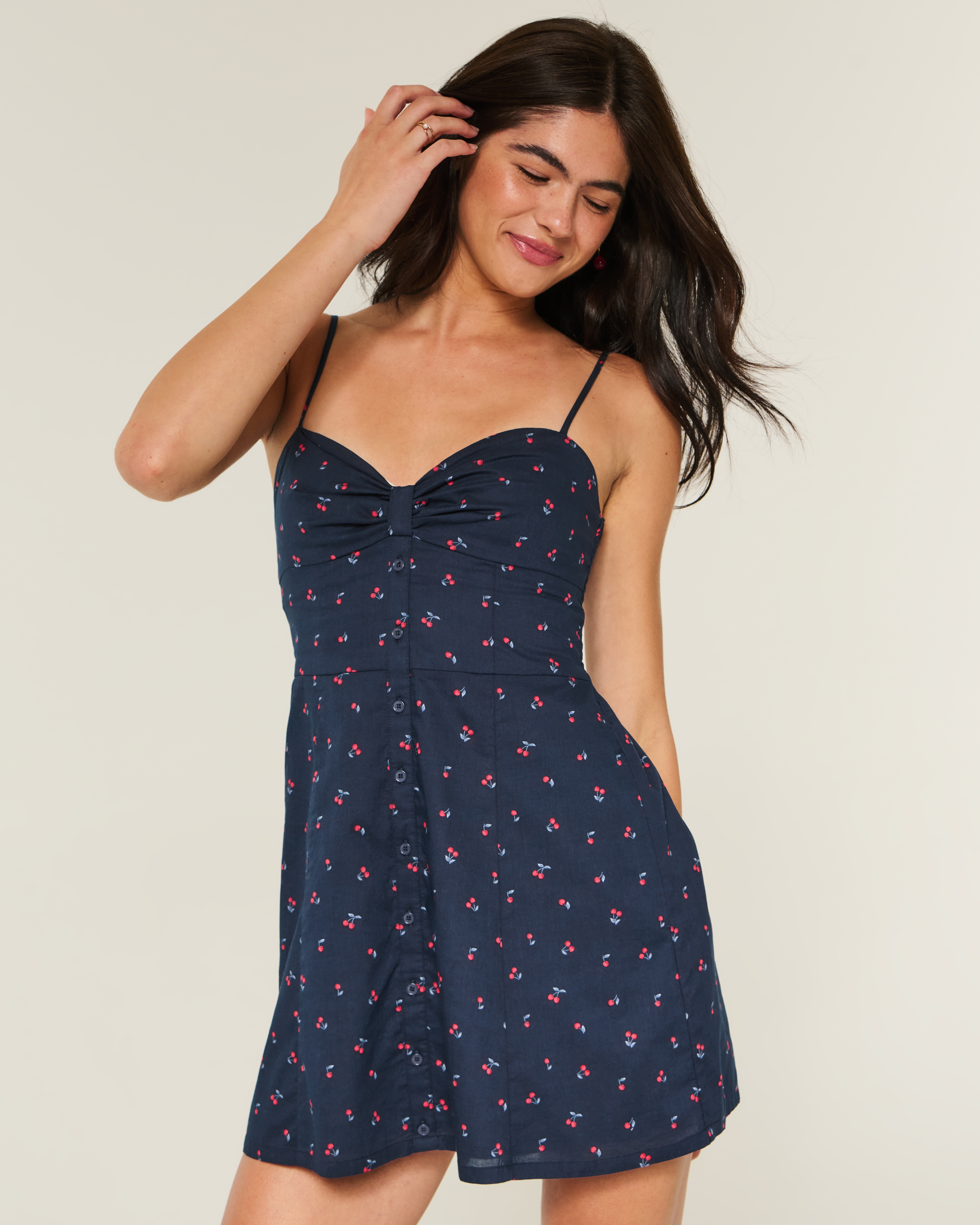 Hollister Button Mini Dress