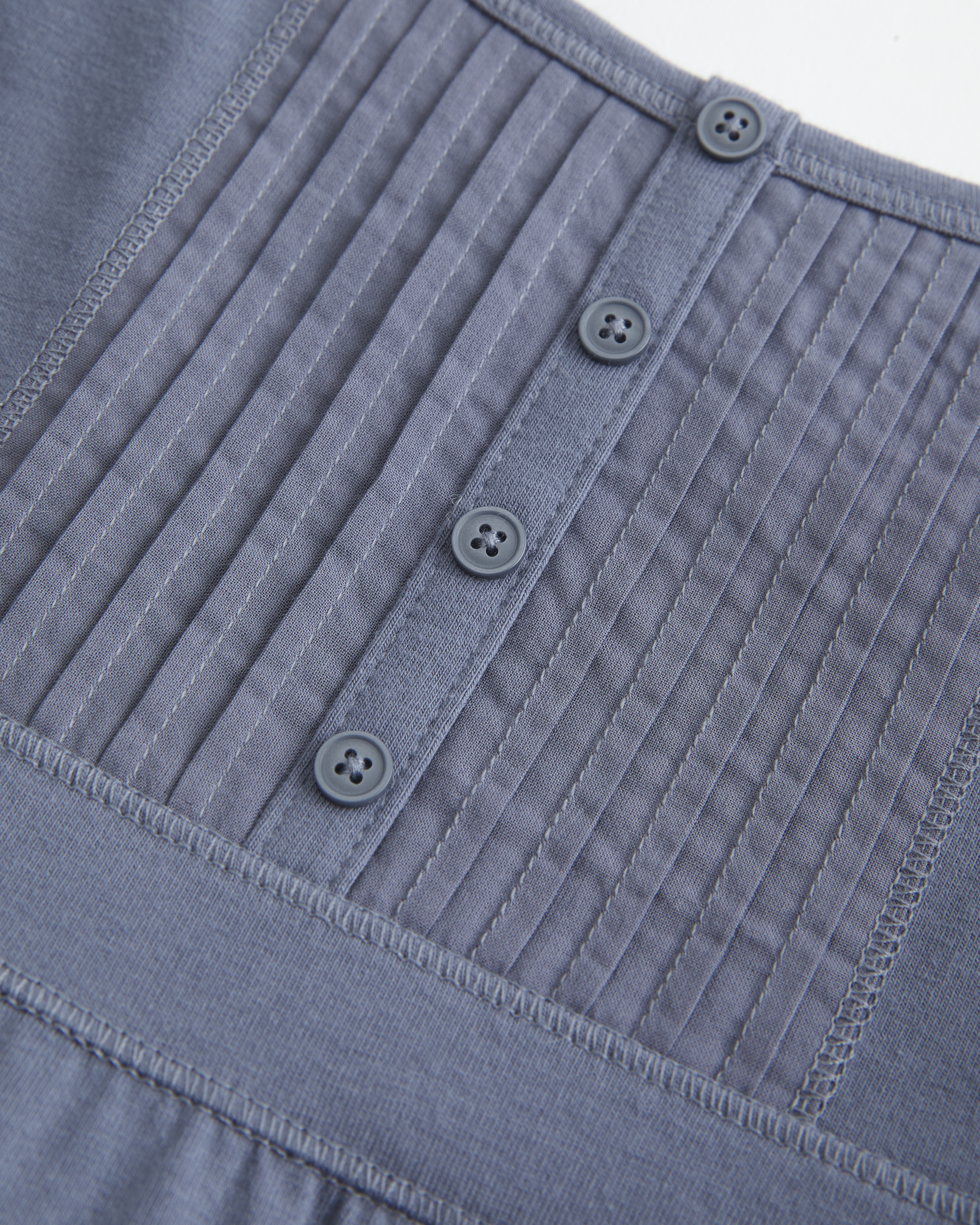 Pintuck Knit Mini Dress