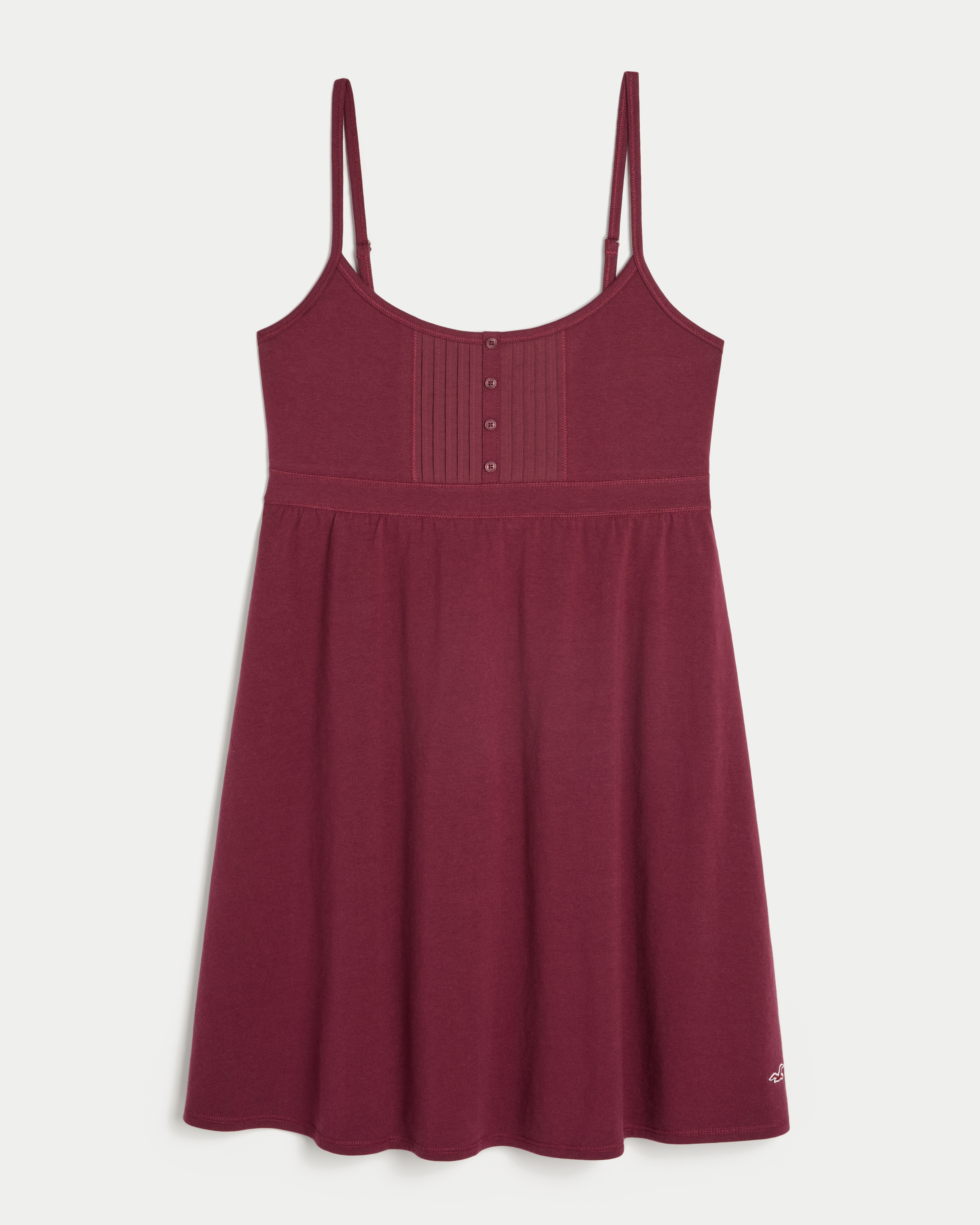 Pintuck Knit Mini Dress