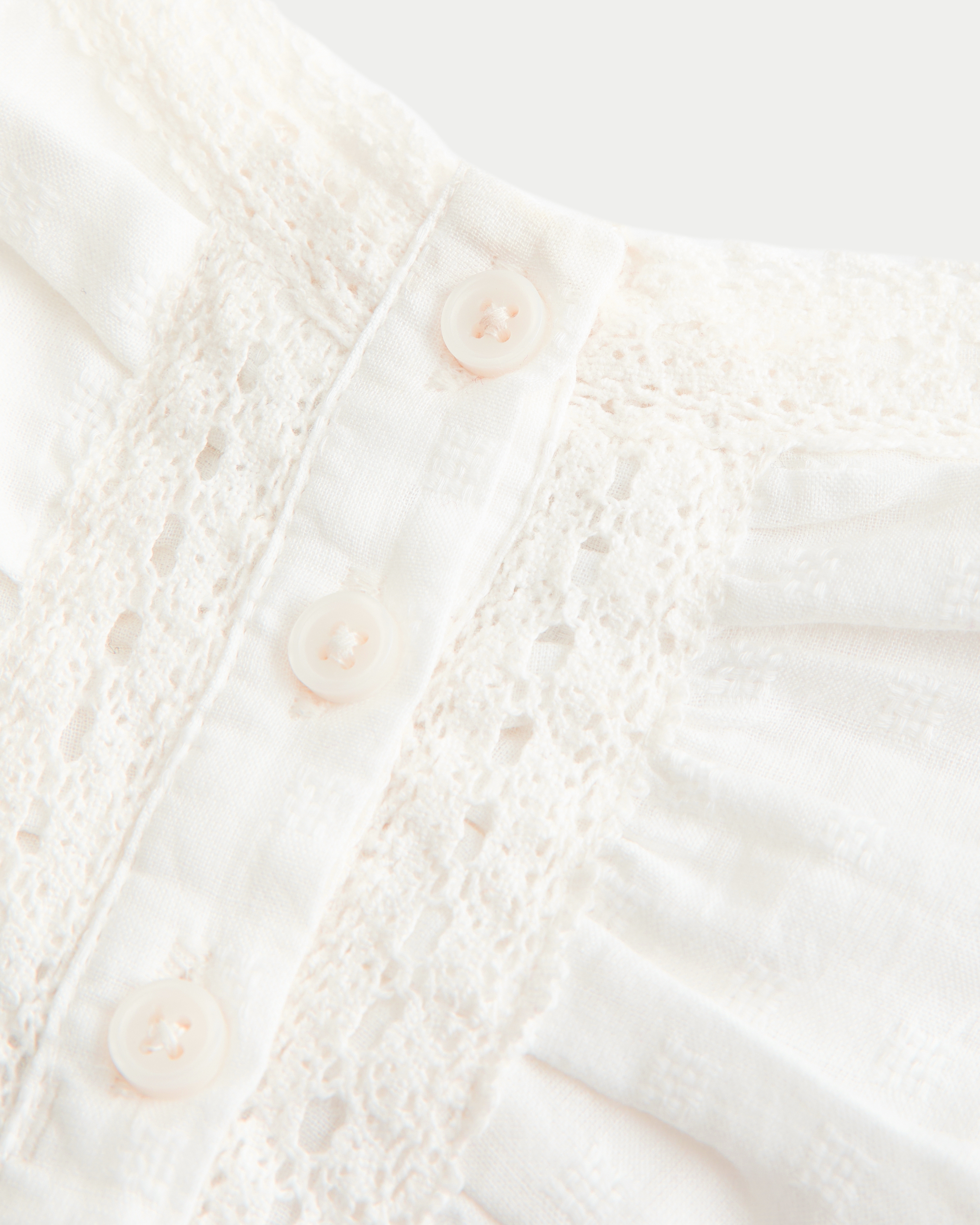 Lace Trim Mini Dress