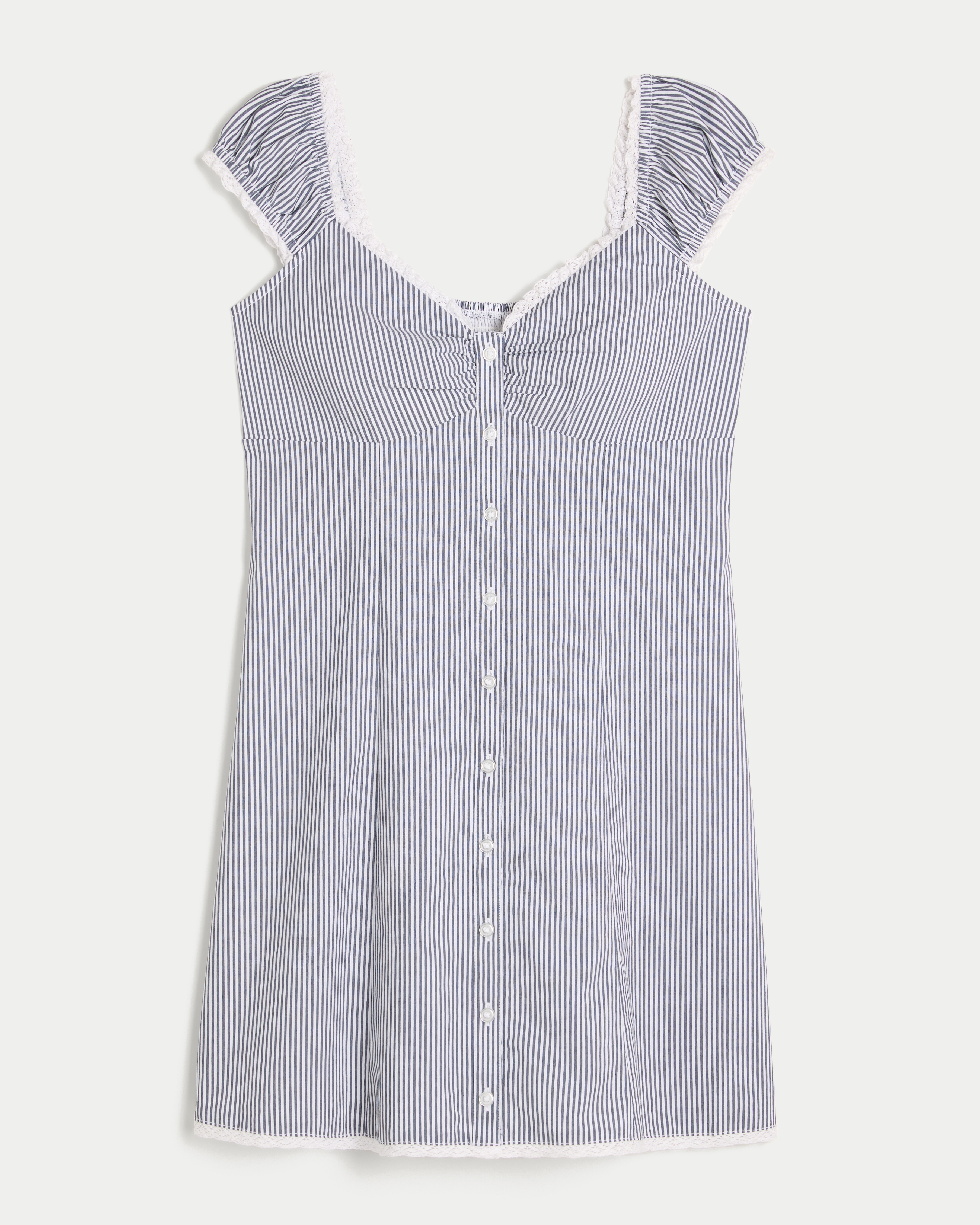 Cap Sleeve Button Shirt Dress