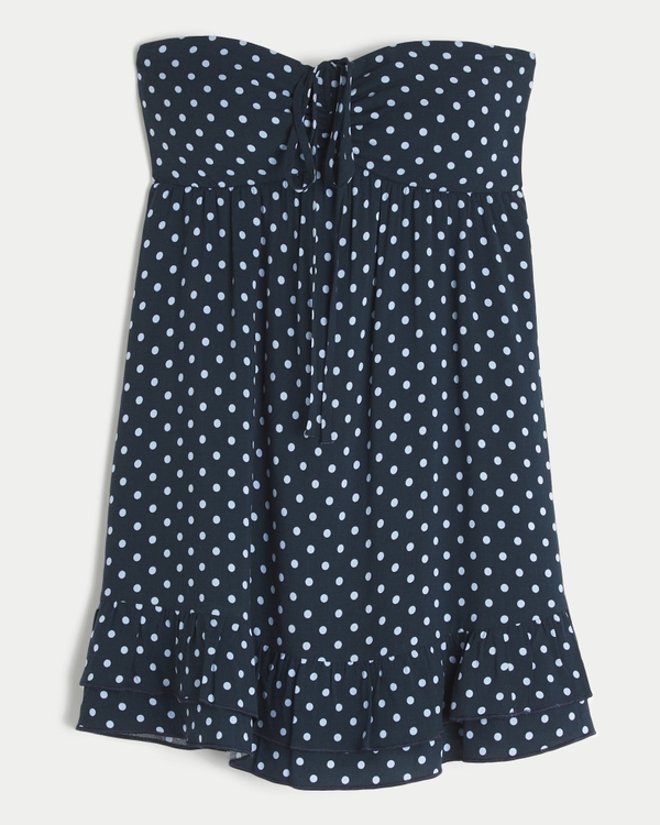 Strapless Babydoll Mini Dress