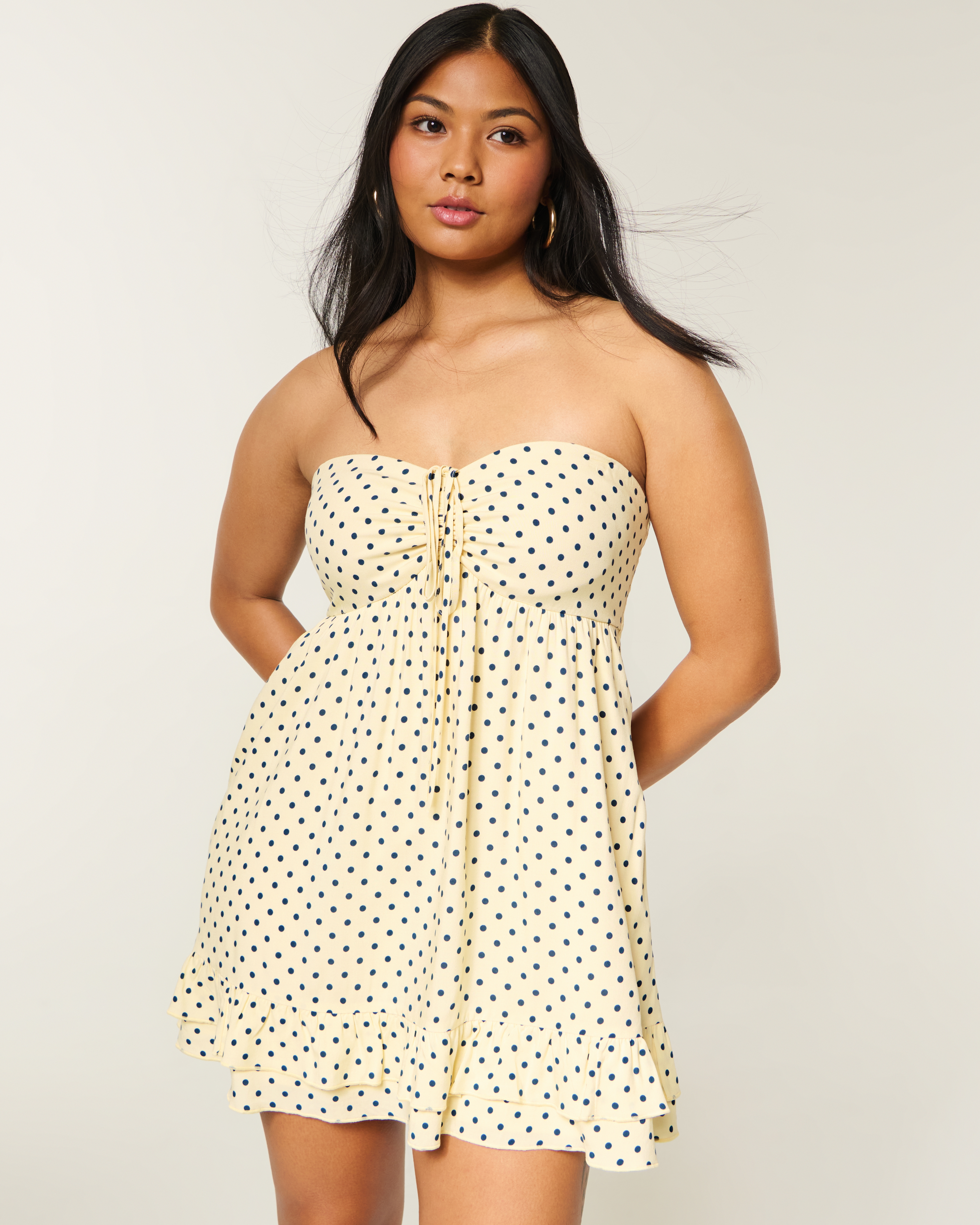 Strapless Babydoll Mini Dress