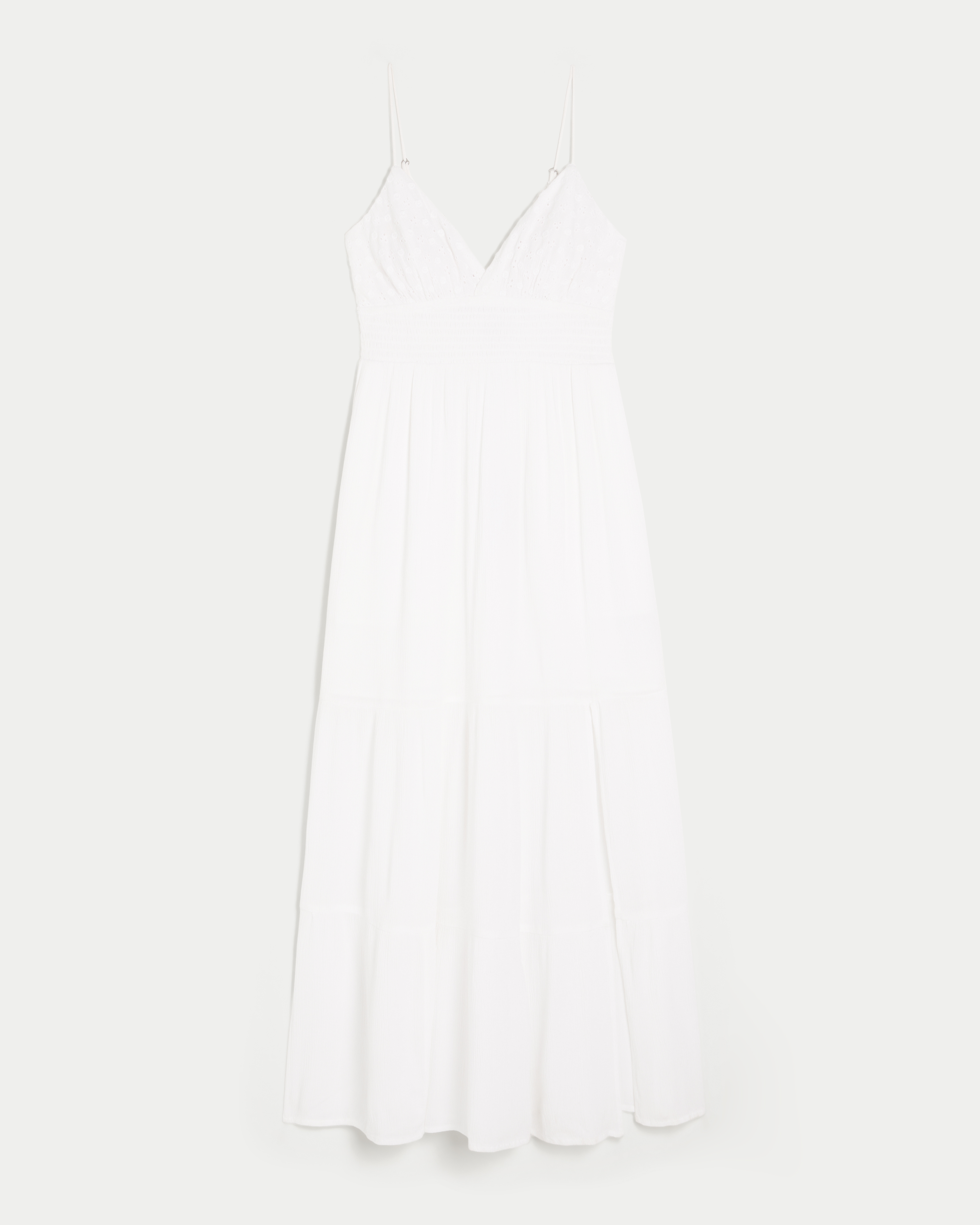 Embroidered Babydoll Maxi Dress