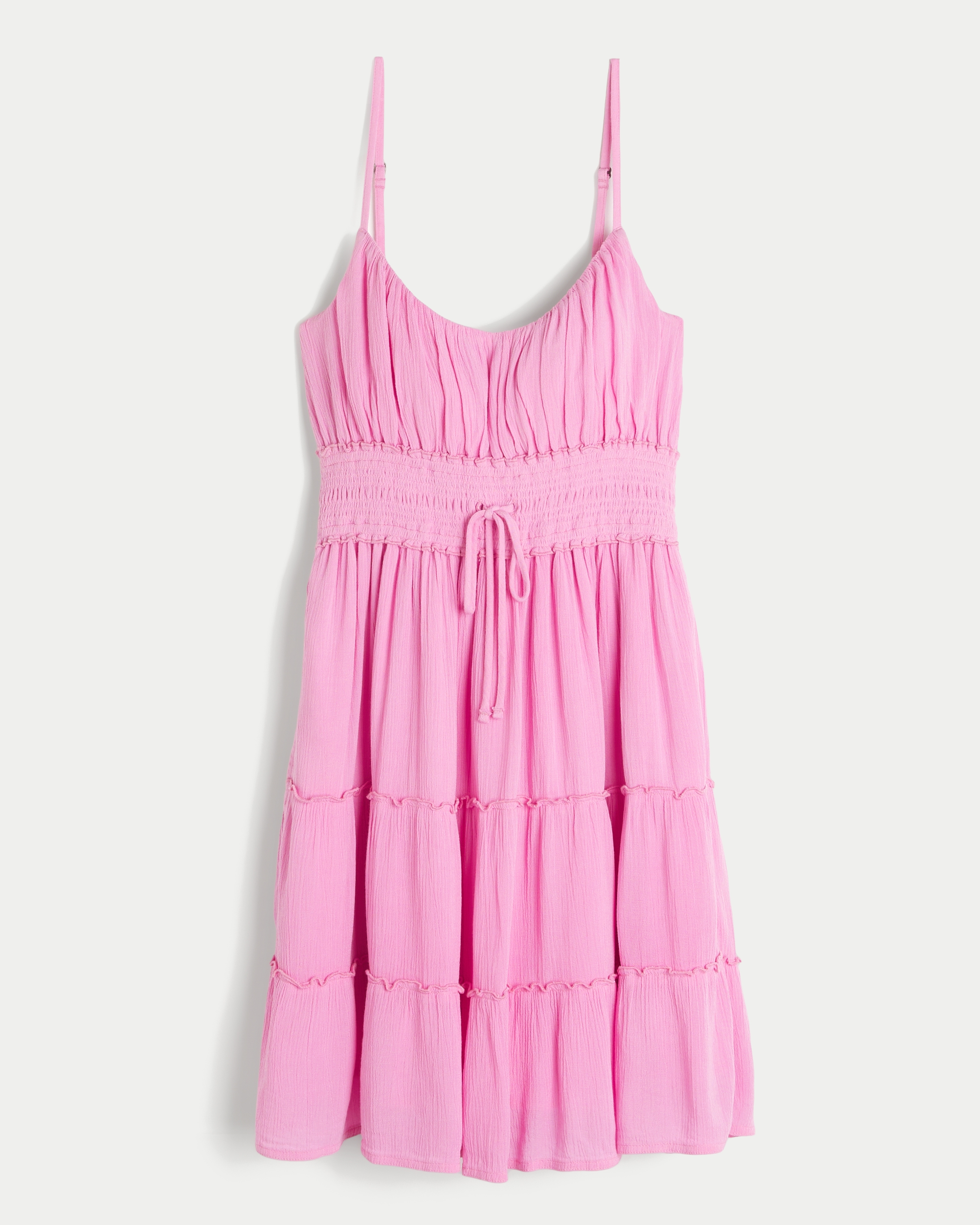 Smocked Waist Mini Dress