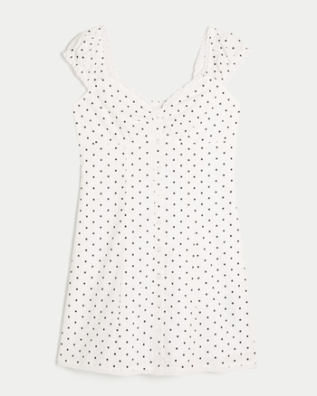 Hollister Cap Sleeve Button Shirt Dress