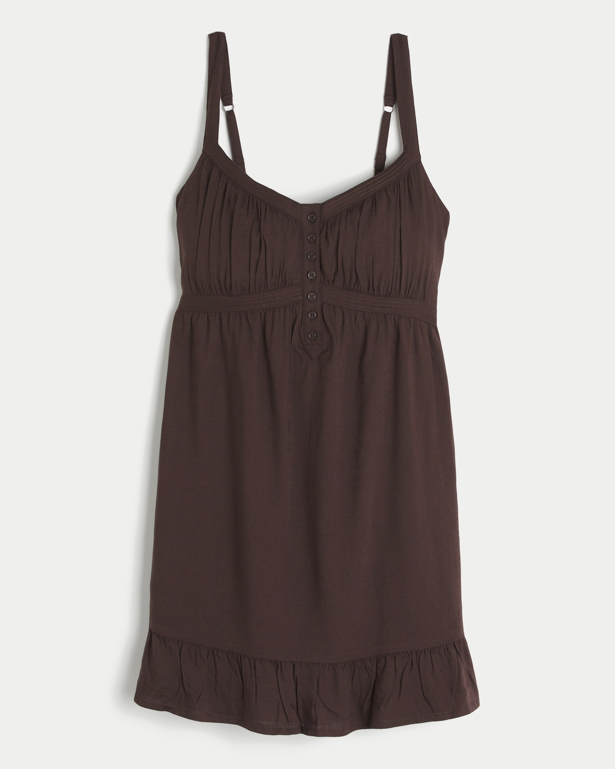 Button Front Mini Dress