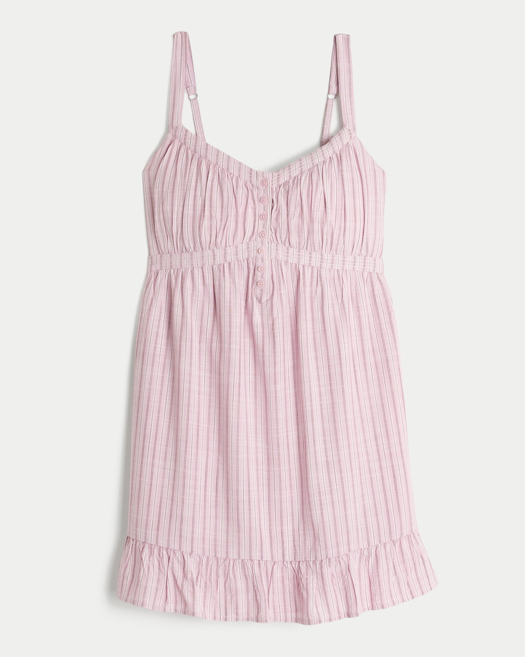 Button Front Mini Dress