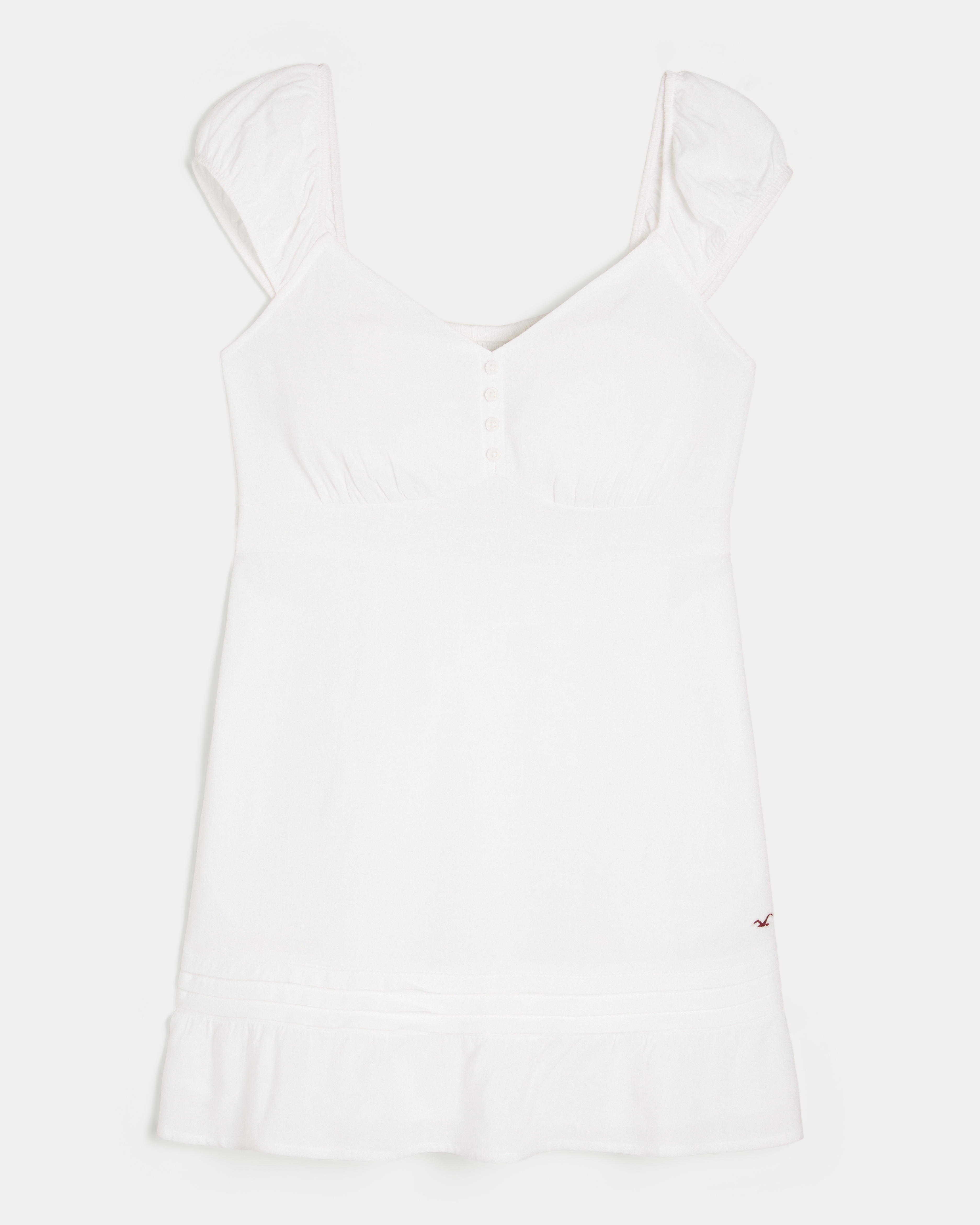 Cap Sleeve Babydoll Mini Dress