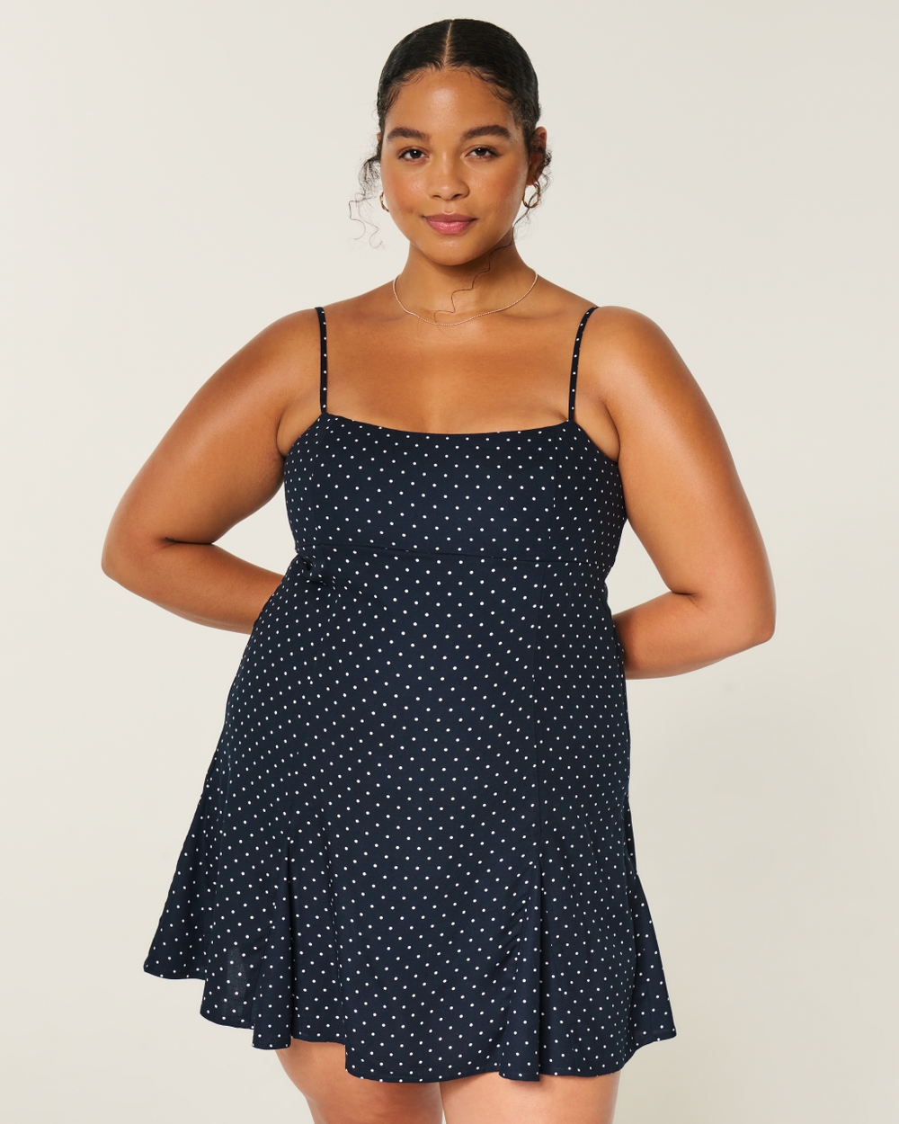 Dot Pattern Mini Dress