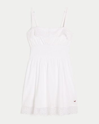 Women's Lace Trim Mini Dress | Women's New Arrivals | HollisterCo.com