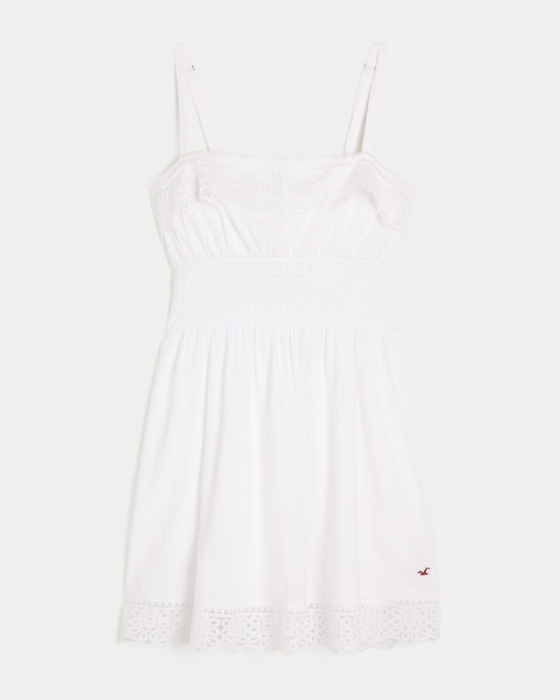 Women's Lace Trim Mini Dress | Women's Clearance | HollisterCo.com